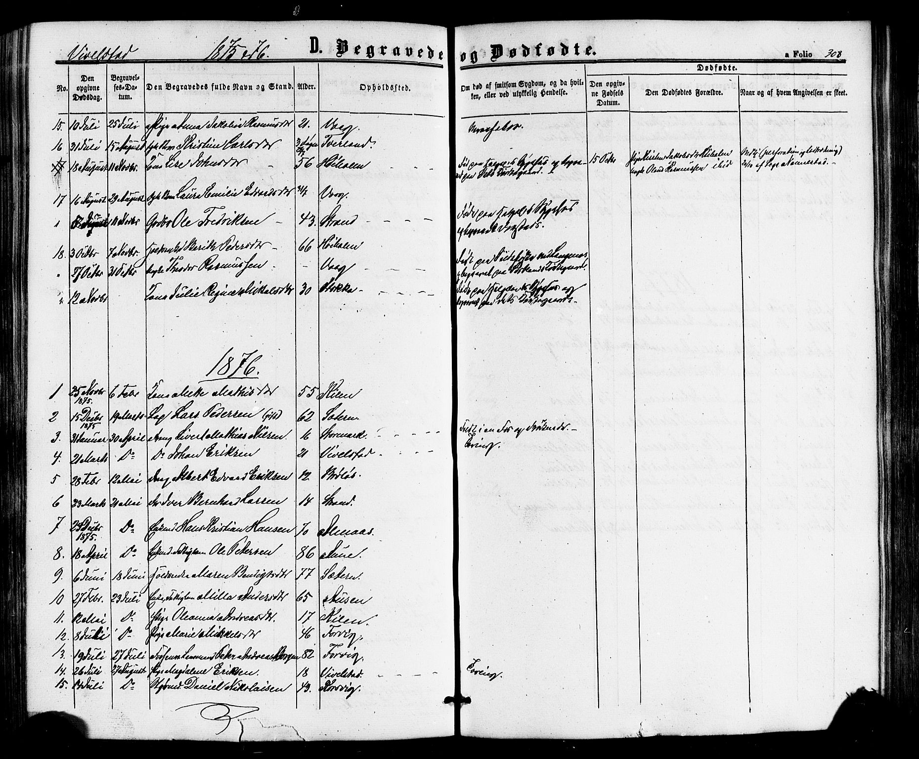 Ministerialprotokoller, klokkerbøker og fødselsregistre - Nordland, AV/SAT-A-1459/817/L0262: Parish register (official) no. 817A03 /2, 1867-1877, p. 308