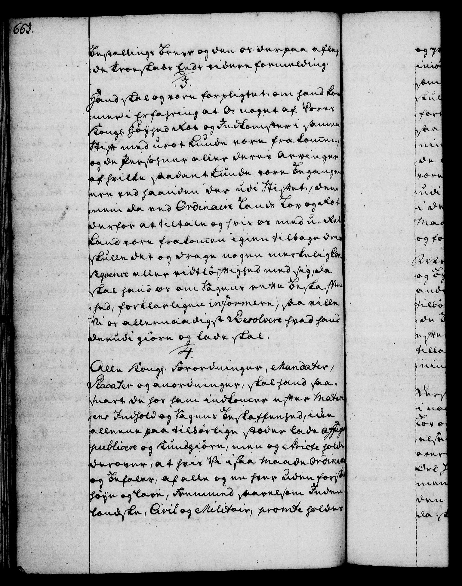 Rentekammeret, Kammerkanselliet, RA/EA-3111/G/Gg/Ggi/L0002: Norsk instruksjonsprotokoll med register (merket RK 53.35), 1729-1751, p. 663