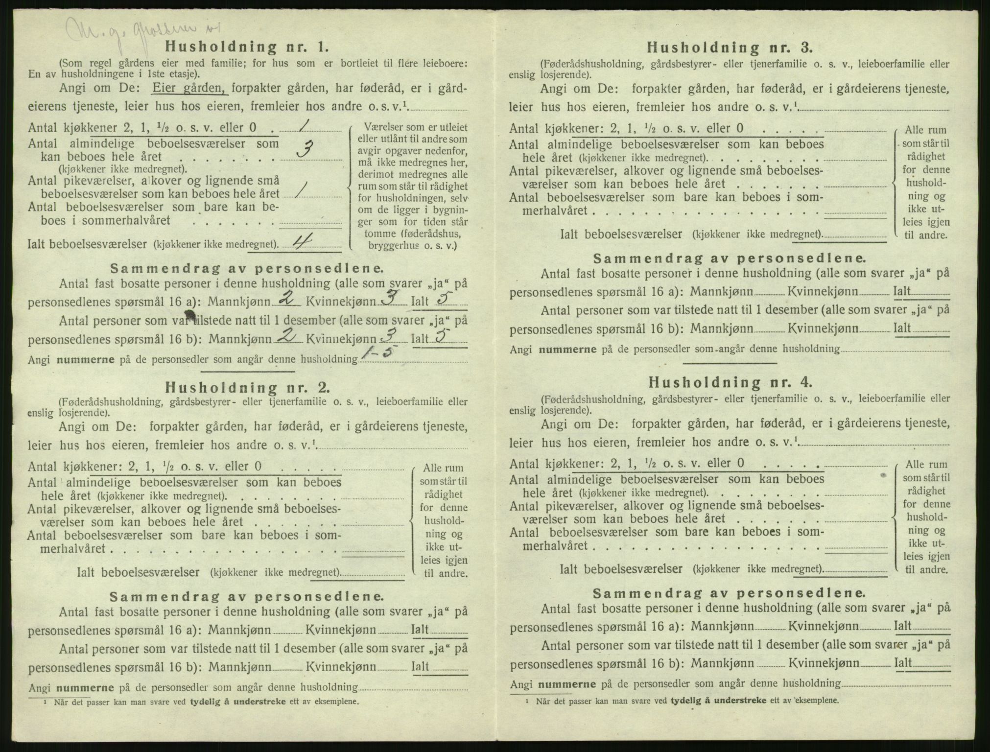 SAT, 1920 census for Hen, 1920, p. 115