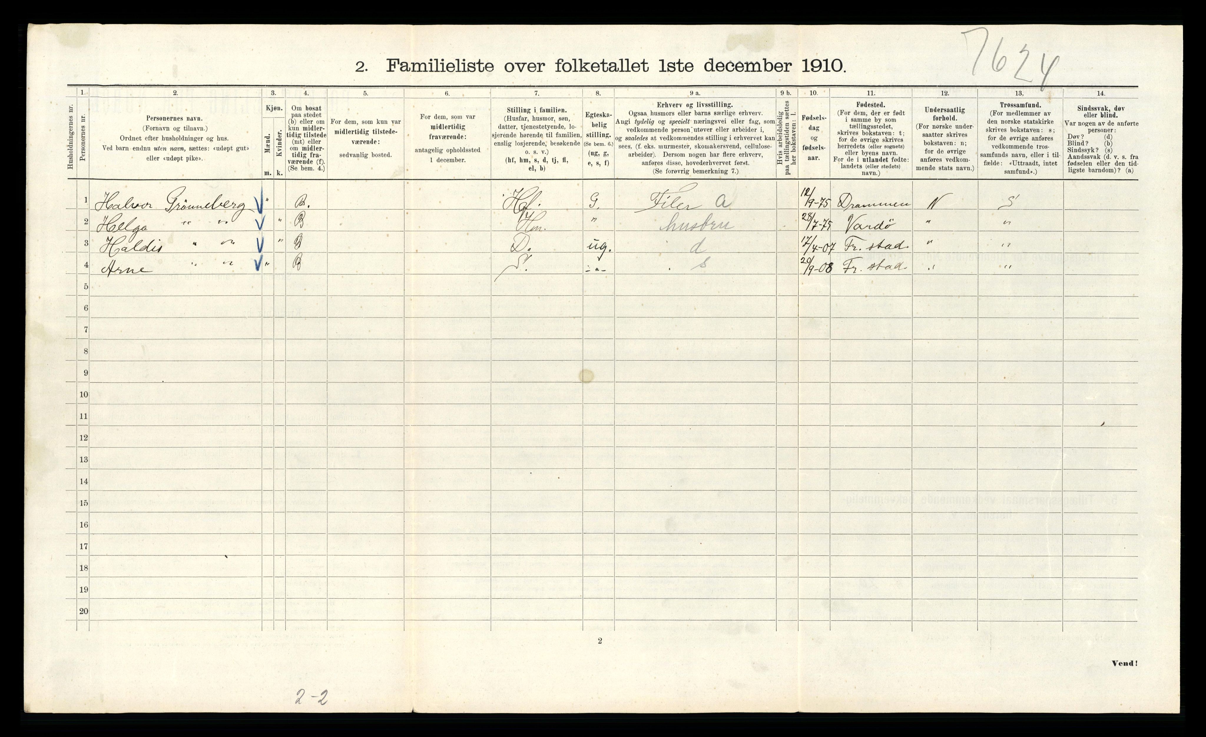 RA, 1910 census for Kristiania, 1910, p. 50750