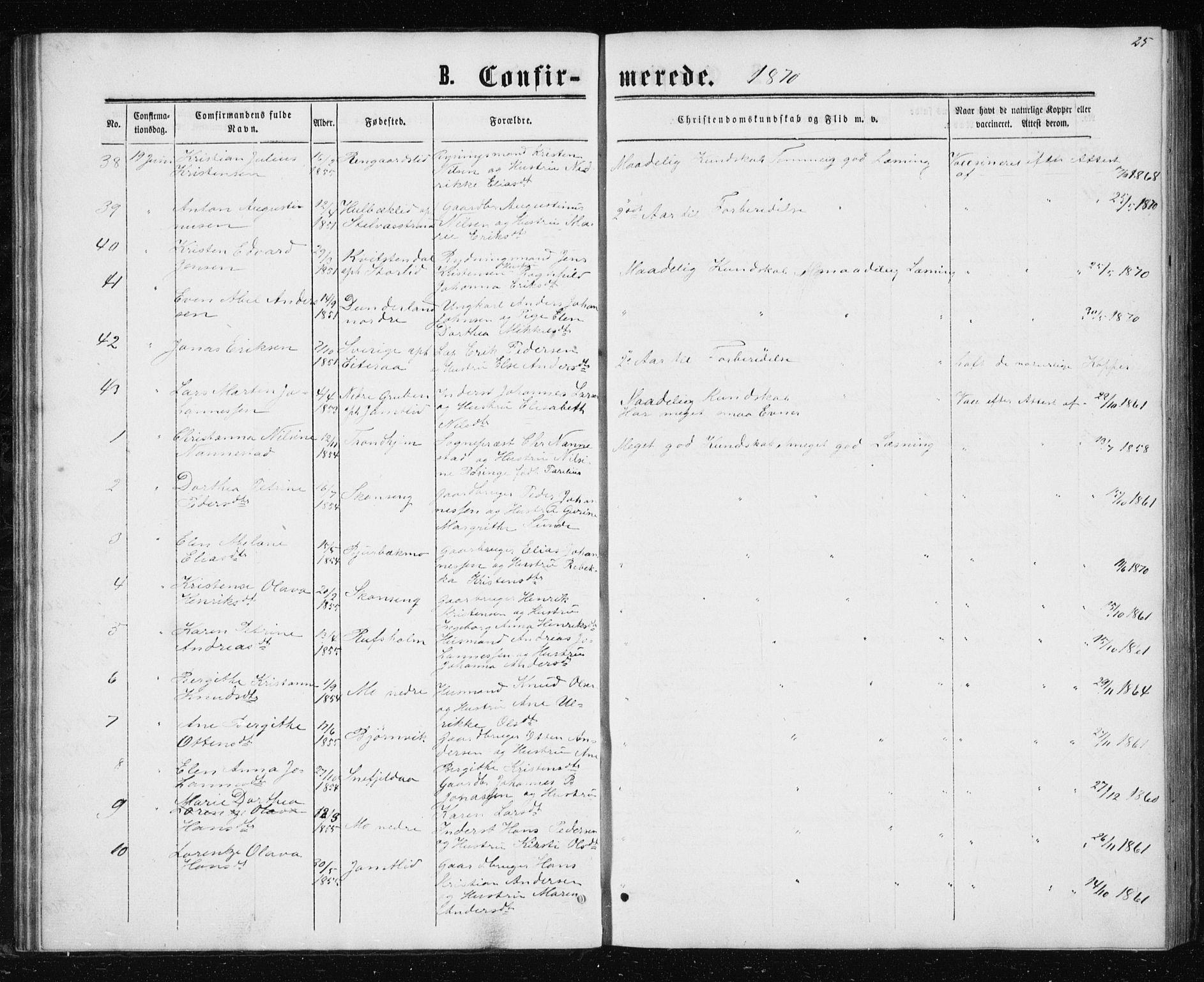 Ministerialprotokoller, klokkerbøker og fødselsregistre - Nordland, AV/SAT-A-1459/827/L0416: Parish register (copy) no. 827C05, 1865-1886, p. 25