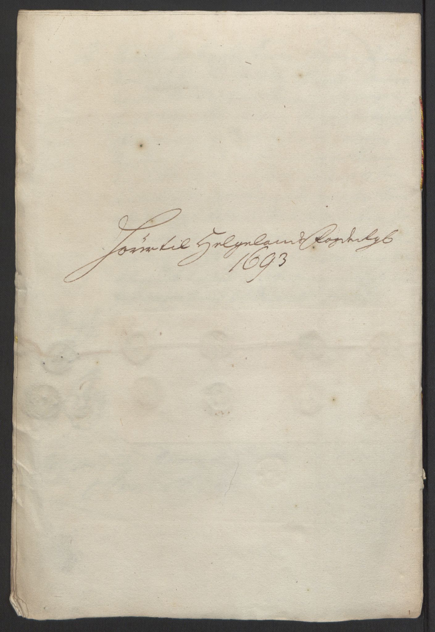 Rentekammeret inntil 1814, Reviderte regnskaper, Fogderegnskap, RA/EA-4092/R65/L4505: Fogderegnskap Helgeland, 1693-1696, p. 109