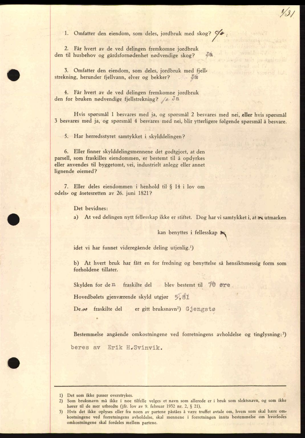 Nordmøre sorenskriveri, SAT/A-4132/1/2/2Ca: Mortgage book no. A84, 1938-1938, Diary no: : 2049/1938