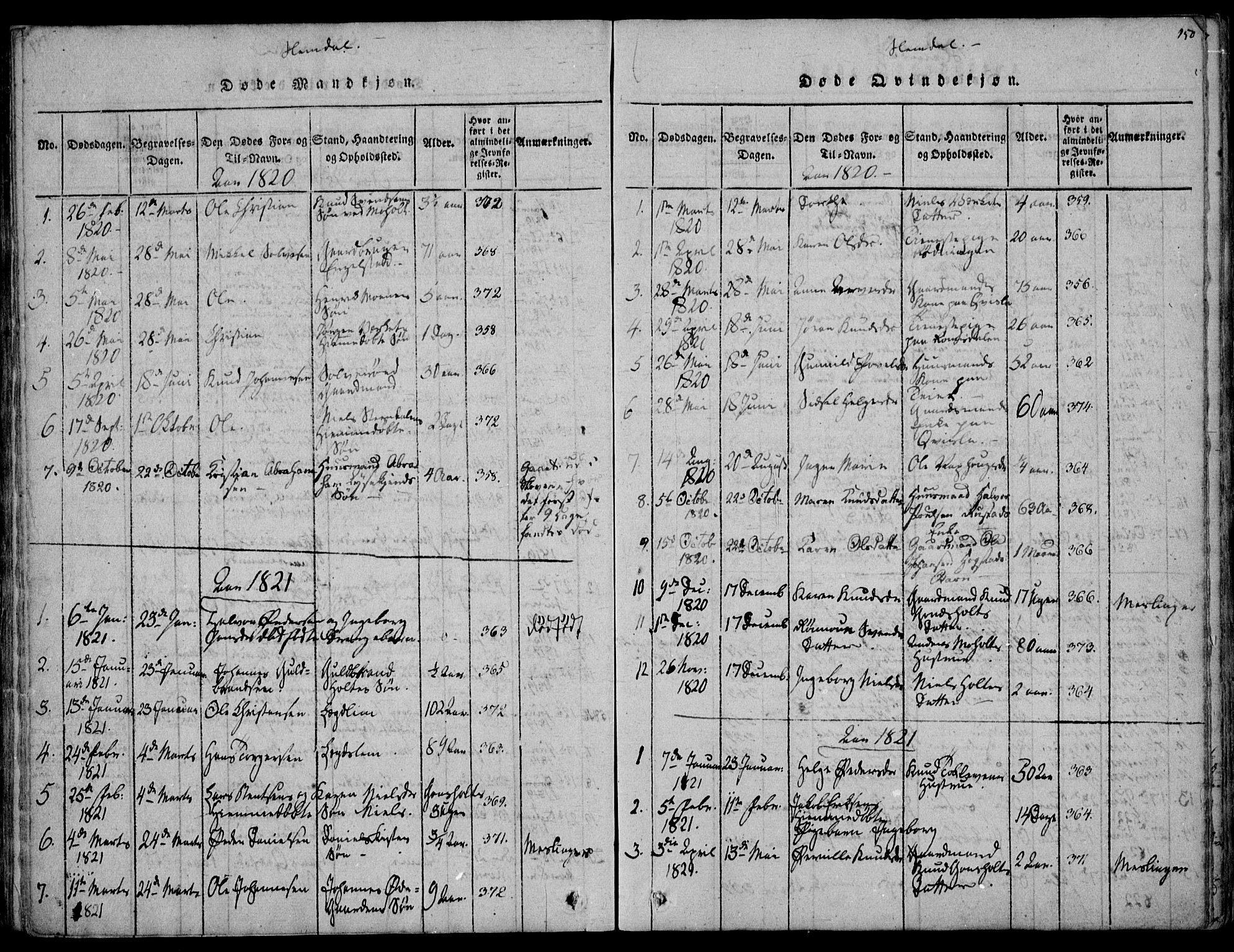 Eidanger kirkebøker, AV/SAKO-A-261/F/Fa/L0007: Parish register (official) no. 7, 1814-1831, p. 150