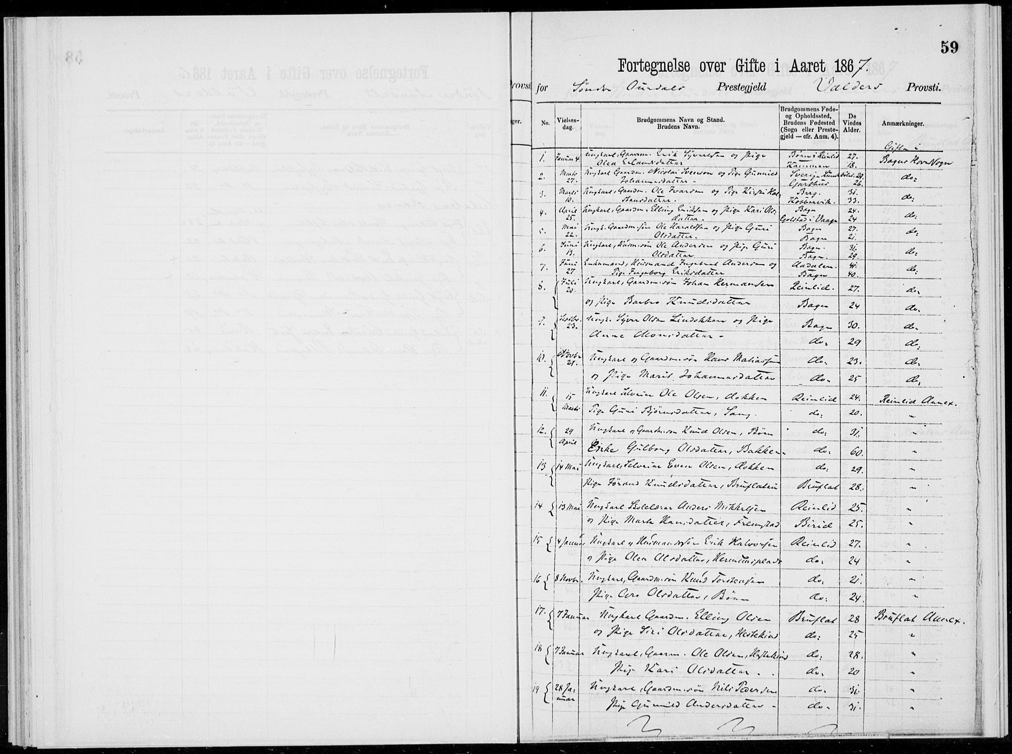 Sør-Aurdal prestekontor, SAH/PREST-128/H/Ha/Haa/L0000: Parish register (official), 1866-1872, p. 59