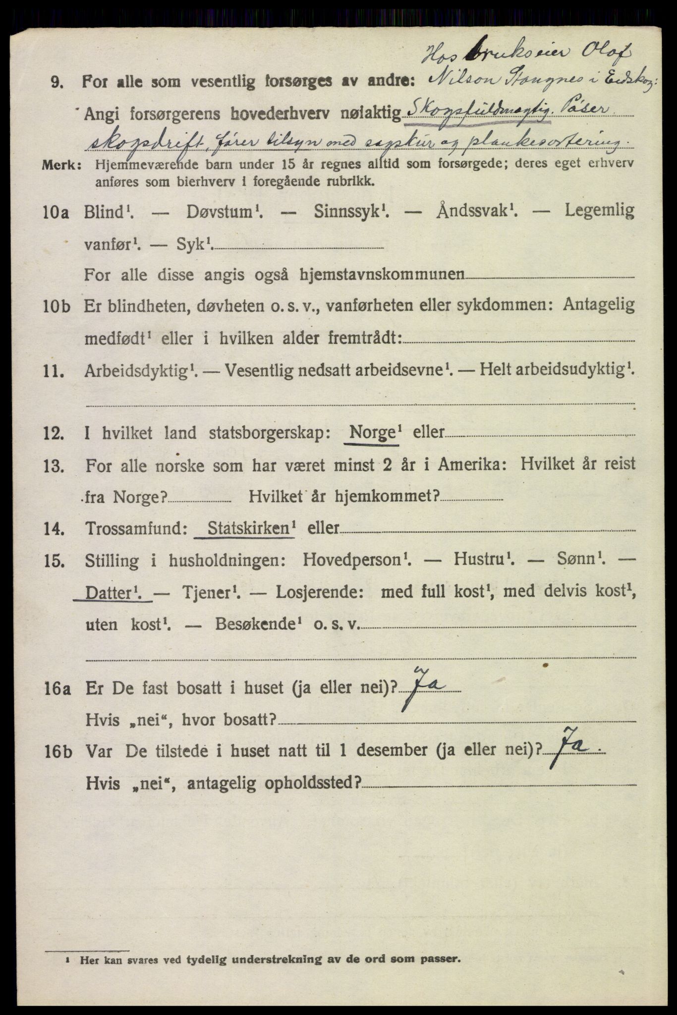 SAH, 1920 census for Eidskog, 1920, p. 3690