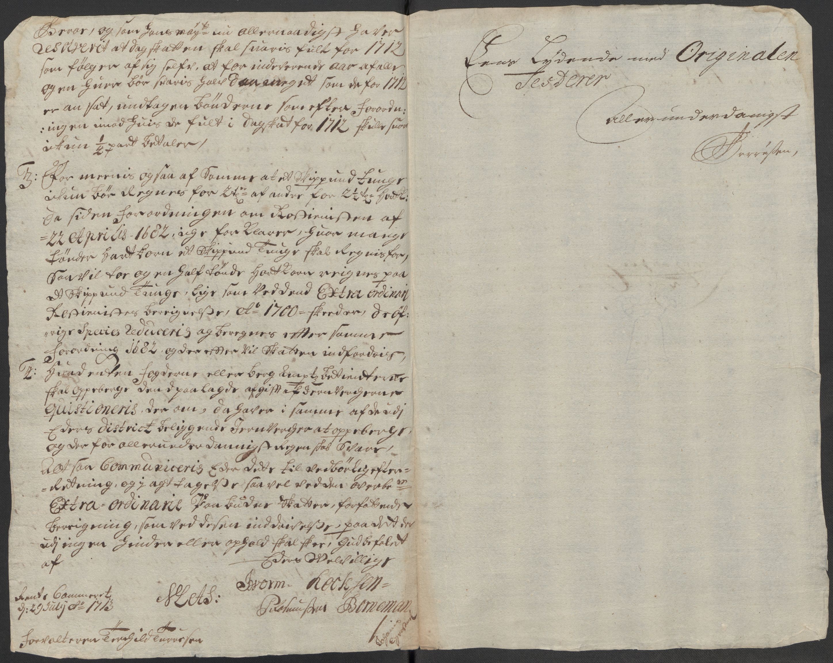 Rentekammeret inntil 1814, Reviderte regnskaper, Fogderegnskap, AV/RA-EA-4092/R33/L1985: Fogderegnskap Larvik grevskap, 1713, p. 205