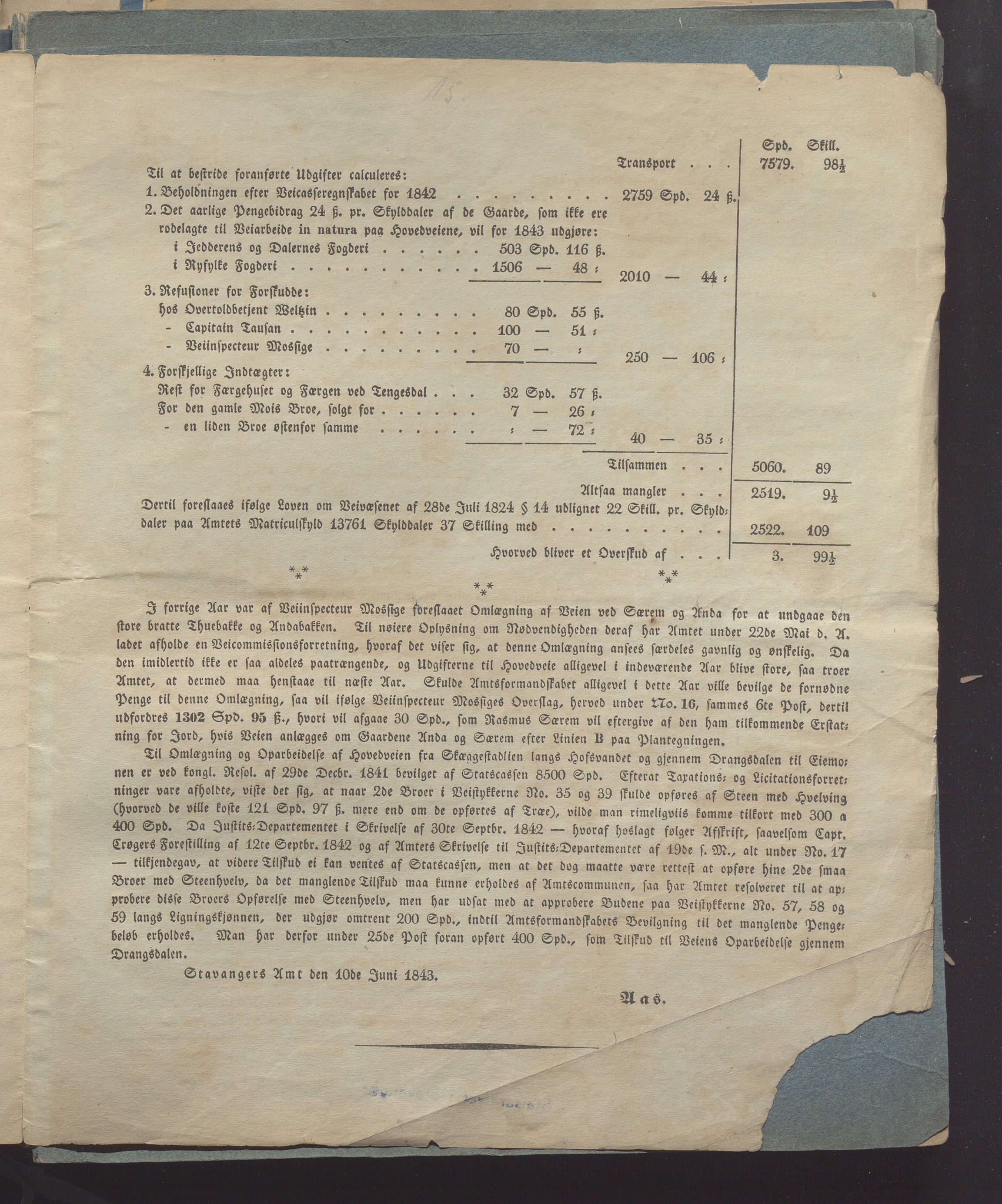 Rogaland fylkeskommune - Fylkesrådmannen , IKAR/A-900/A, 1838-1848, p. 100