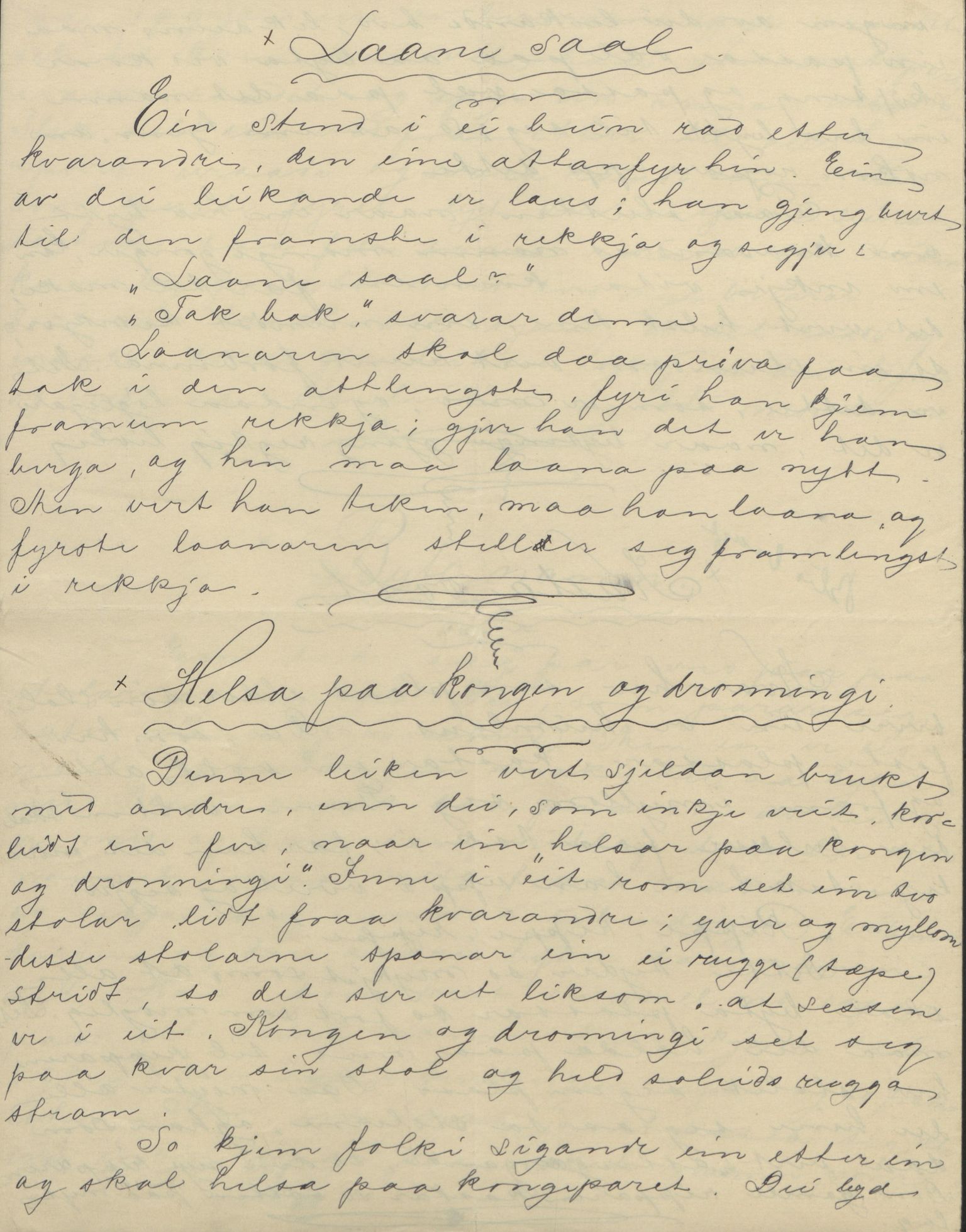 Rikard Berge, TEMU/TGM-A-1003/F/L0004/0053: 101-159 / 157 Manuskript, notatar, brev o.a. Nokre leiker, manuskript, 1906-1908, p. 56