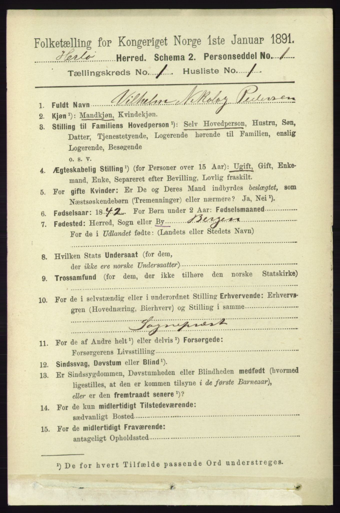 RA, 1891 census for 1258 Herdla, 1891, p. 86