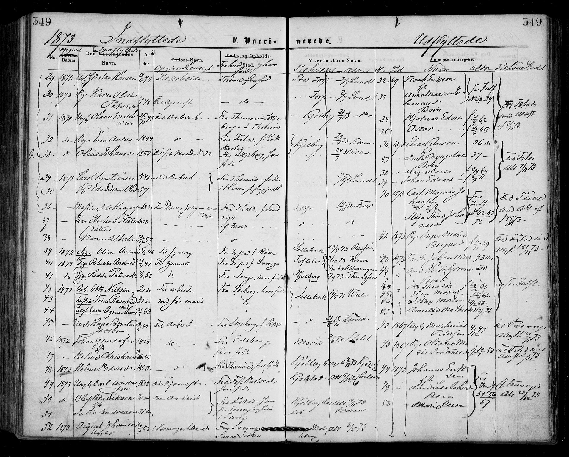 Borge prestekontor Kirkebøker, SAO/A-10903/F/Fa/L0006: Parish register (official) no. I 6, 1861-1874, p. 349