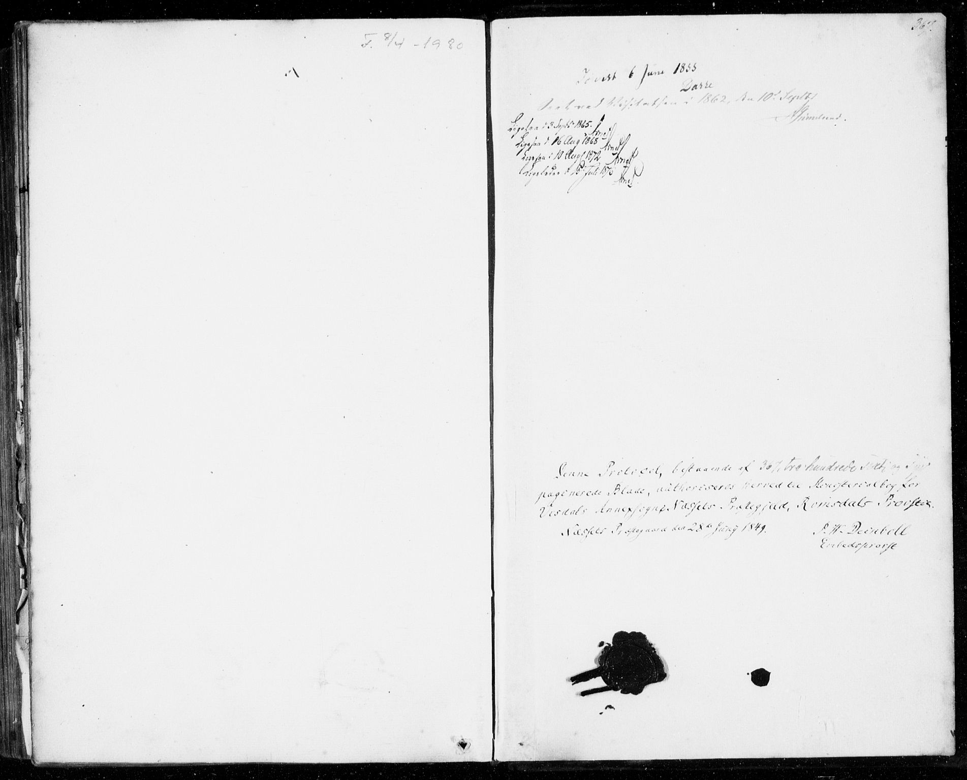 Ministerialprotokoller, klokkerbøker og fødselsregistre - Møre og Romsdal, SAT/A-1454/554/L0643: Parish register (official) no. 554A01, 1846-1879, p. 367