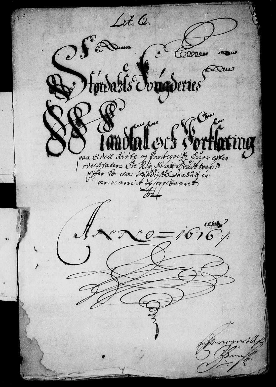 Rentekammeret inntil 1814, Reviderte regnskaper, Stiftamtstueregnskaper, Trondheim stiftamt og Nordland amt, RA/EA-6044/R/Rd/L0043: Trondheim stiftamt, 1676