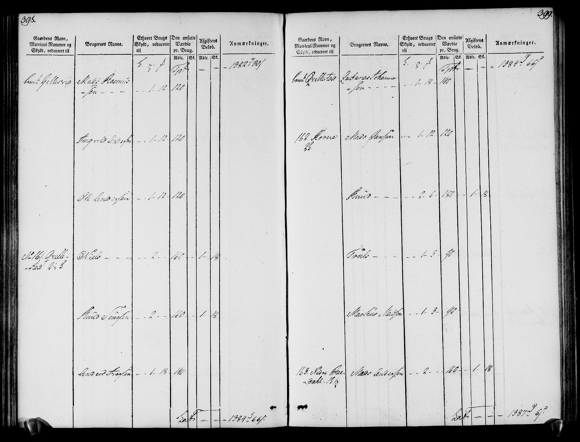 Rentekammeret inntil 1814, Realistisk ordnet avdeling, RA/EA-4070/N/Ne/Nea/L0121: Sunn- og Nordfjord fogderi. Oppebørselsregister, 1803-1804, p. 203