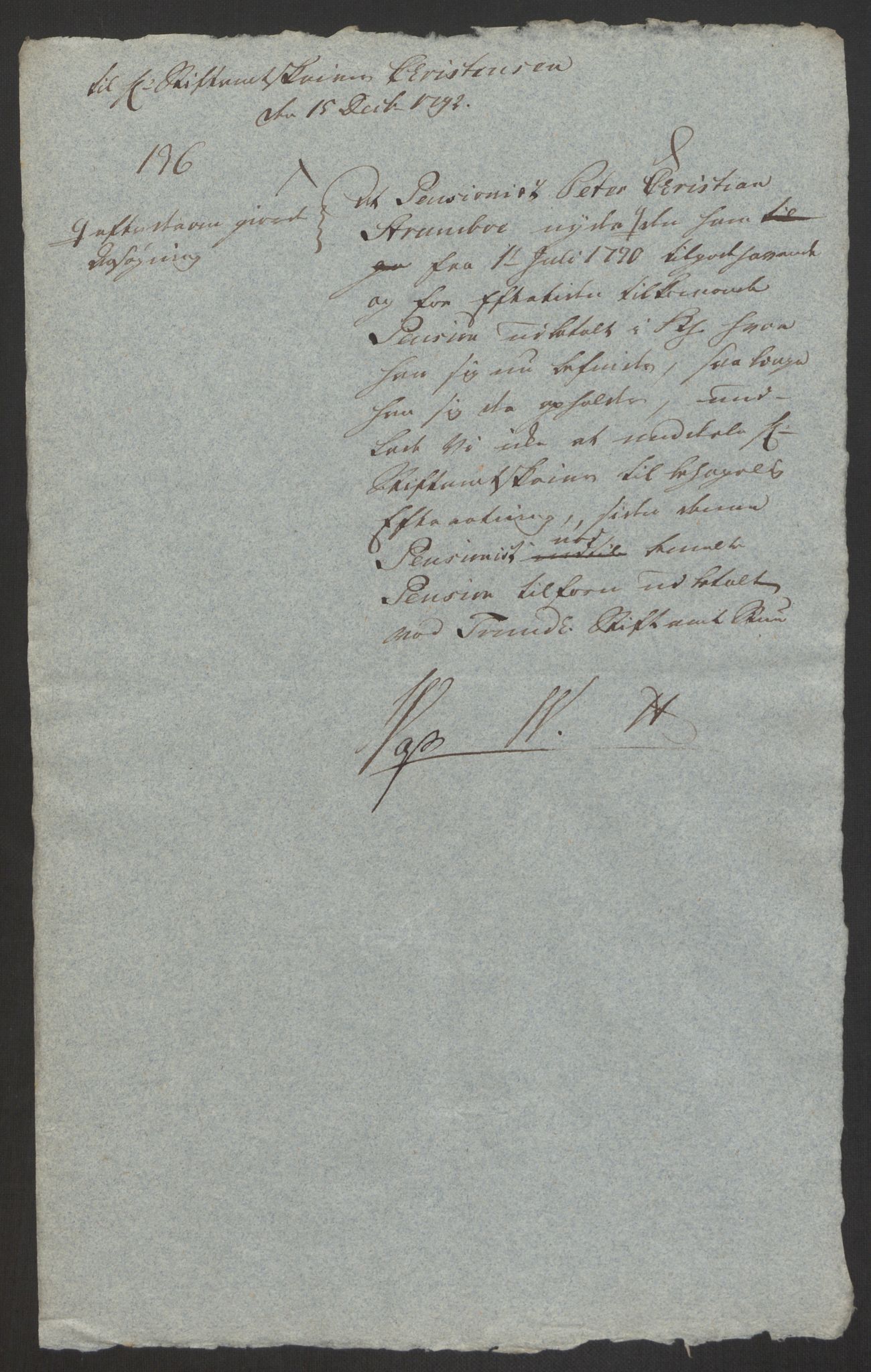 Forsvaret, Den norske kvesthuskasse/krigshospitalkasse, AV/RA-RAFA-1887/F/Fa/L0008: Konsepter, 1790-1793, p. 983