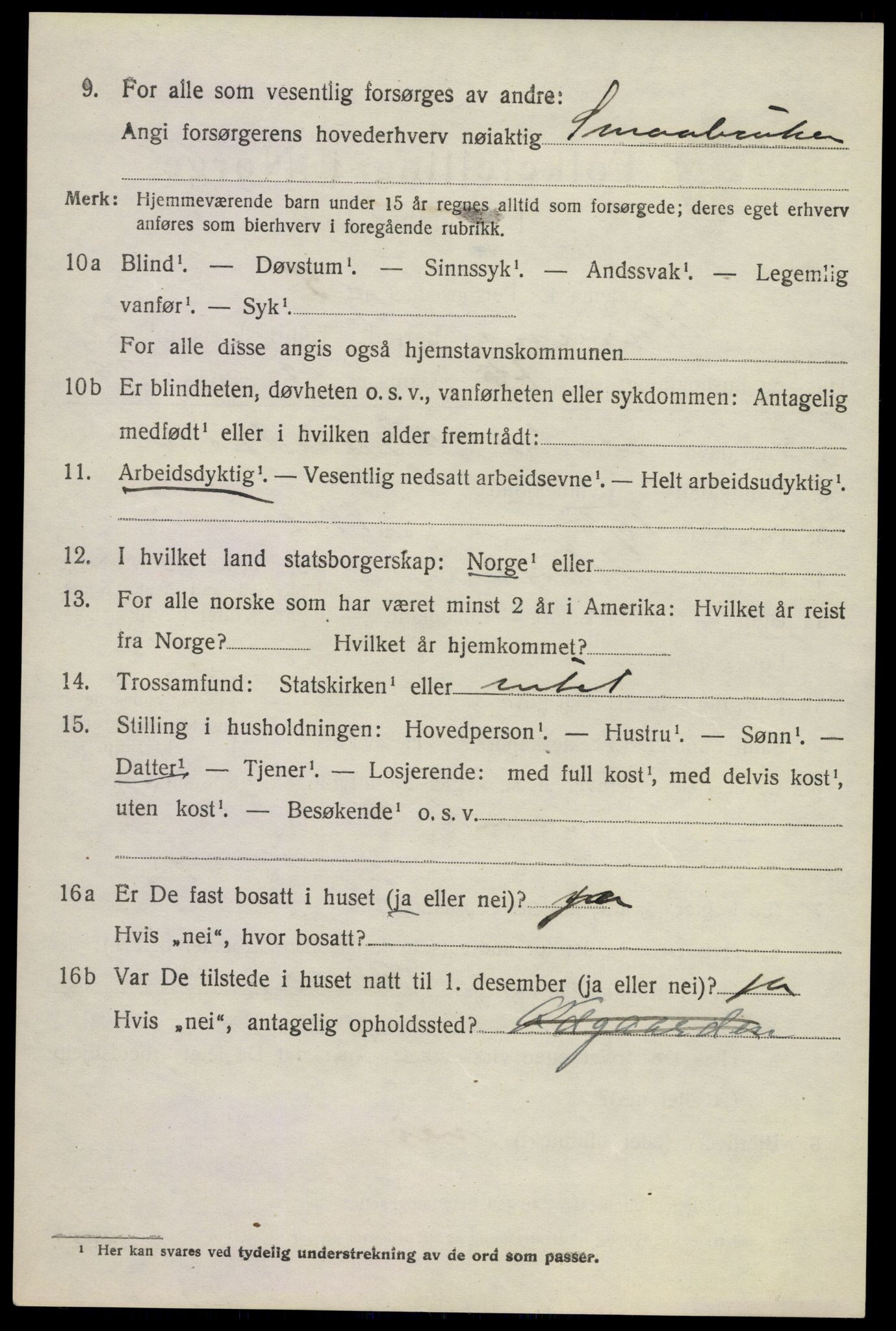 SAKO, 1920 census for Hurum, 1920, p. 4591