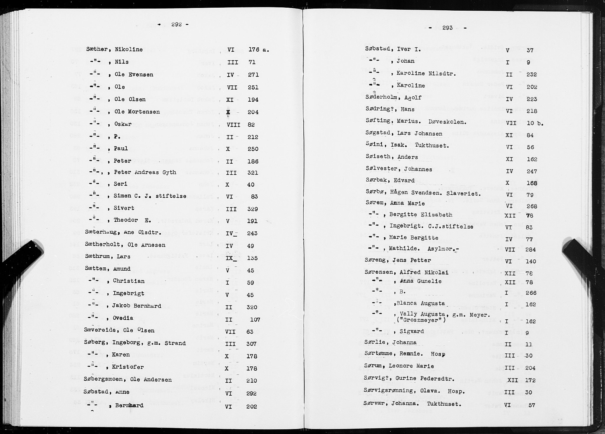 SAT, 1875 census for 1601 Trondheim, 1875, p. 292-293