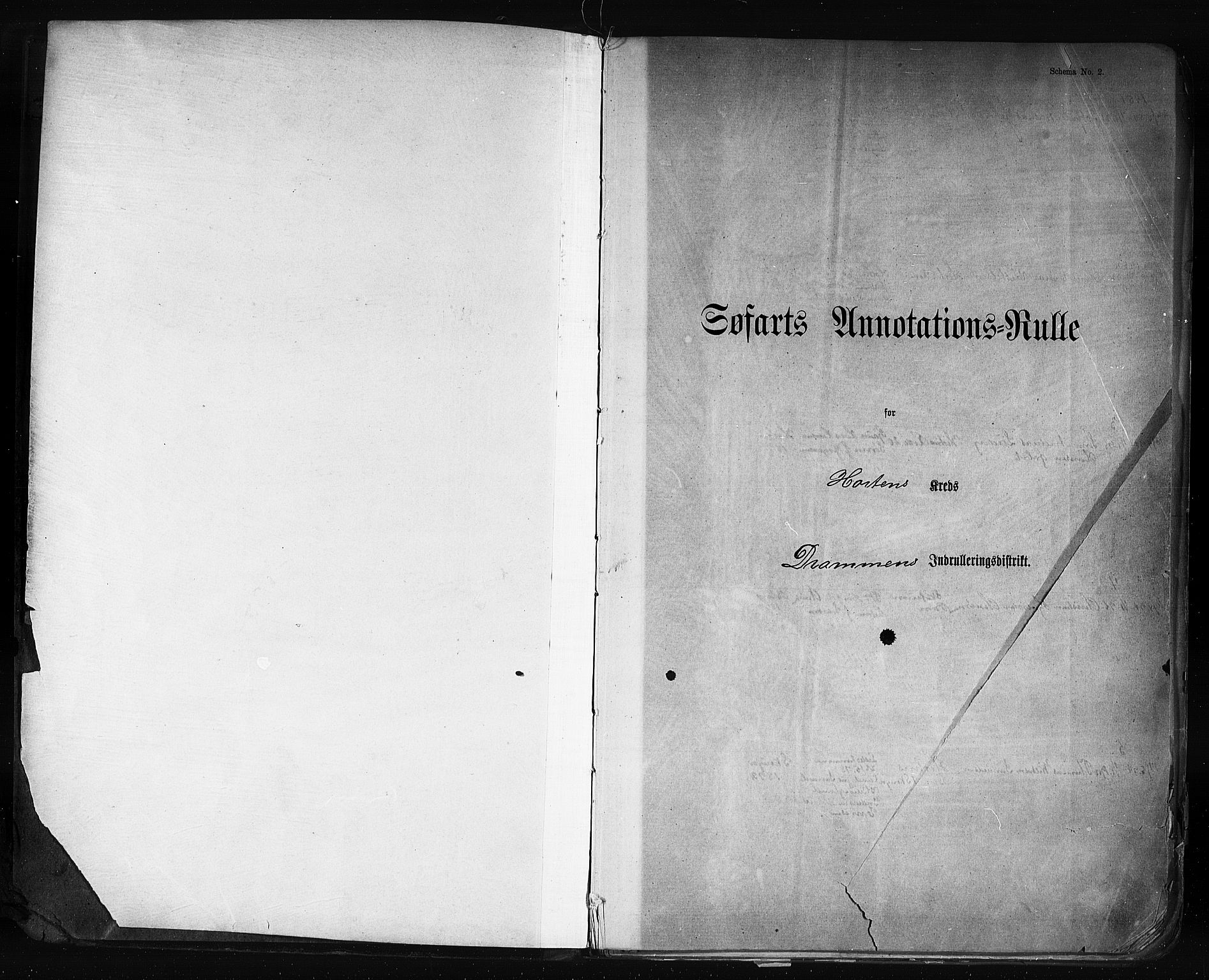 Horten innrulleringskontor, SAKO/A-785/F/Fb/L0004: Annotasjonsrulle, 1889-1911, p. 2