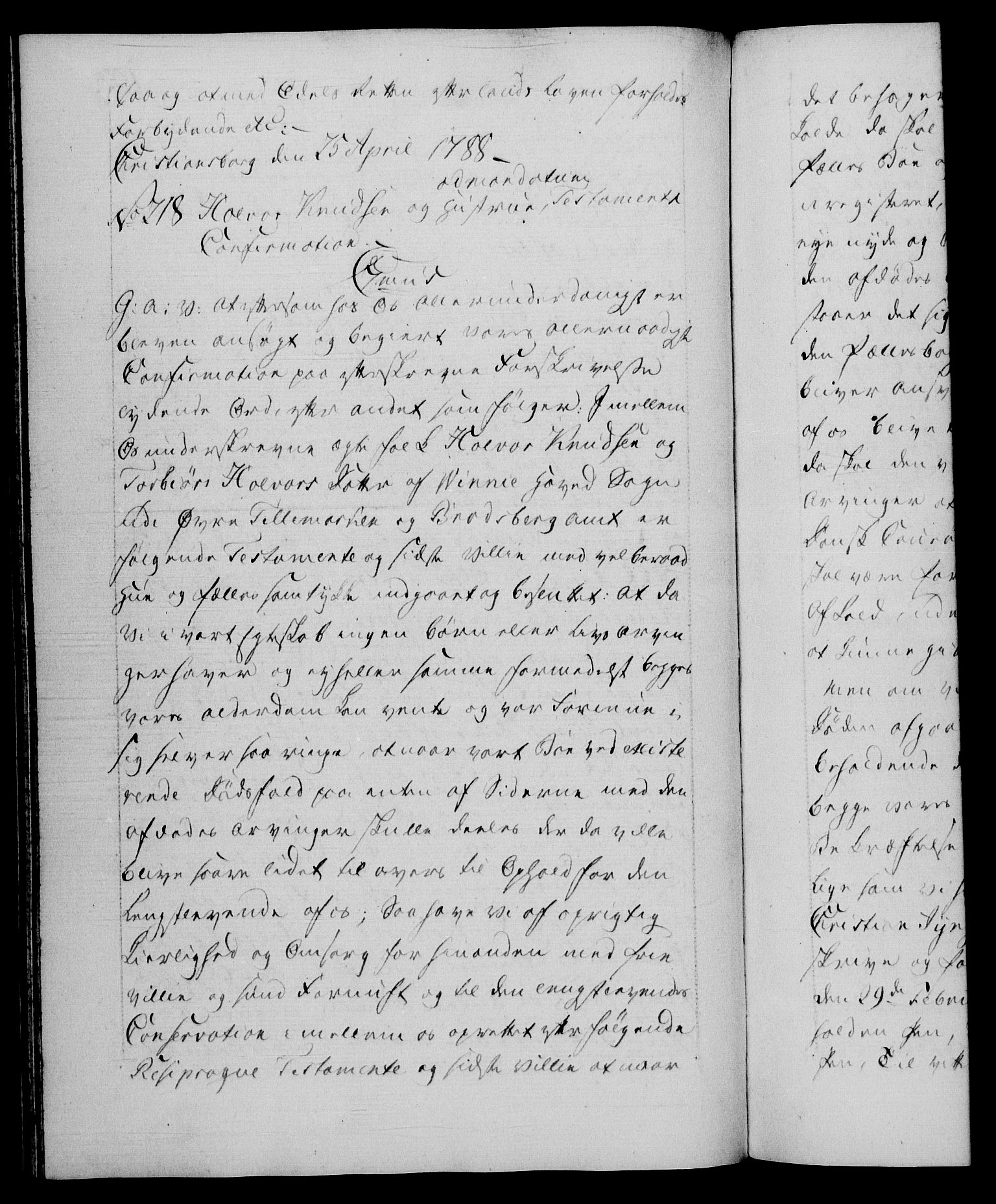 Danske Kanselli 1572-1799, AV/RA-EA-3023/F/Fc/Fca/Fcaa/L0052: Norske registre, 1788-1789, p. 103b