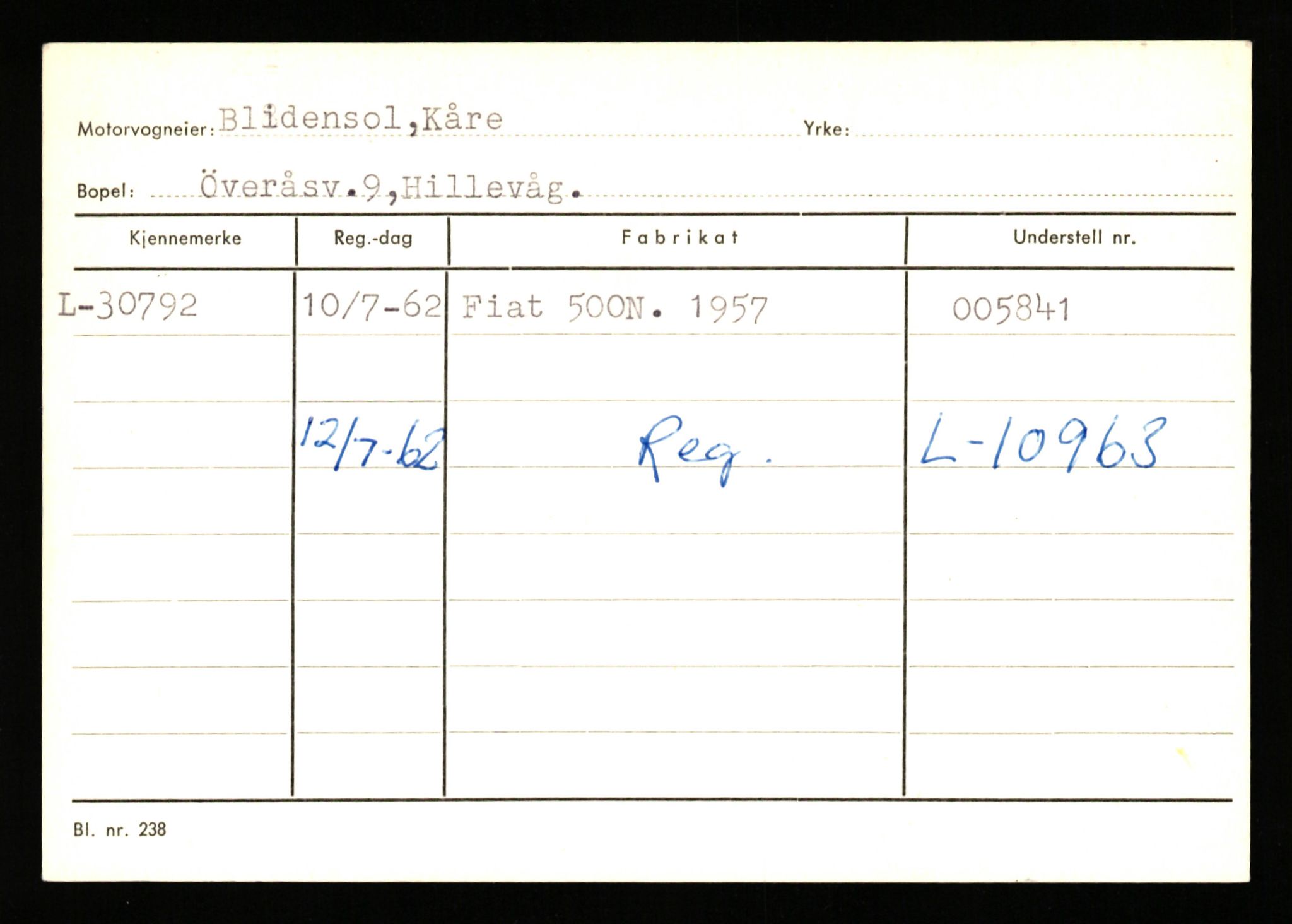 Stavanger trafikkstasjon, AV/SAST-A-101942/0/G/L0005: Registreringsnummer: 23000 - 34245, 1930-1971, p. 2403