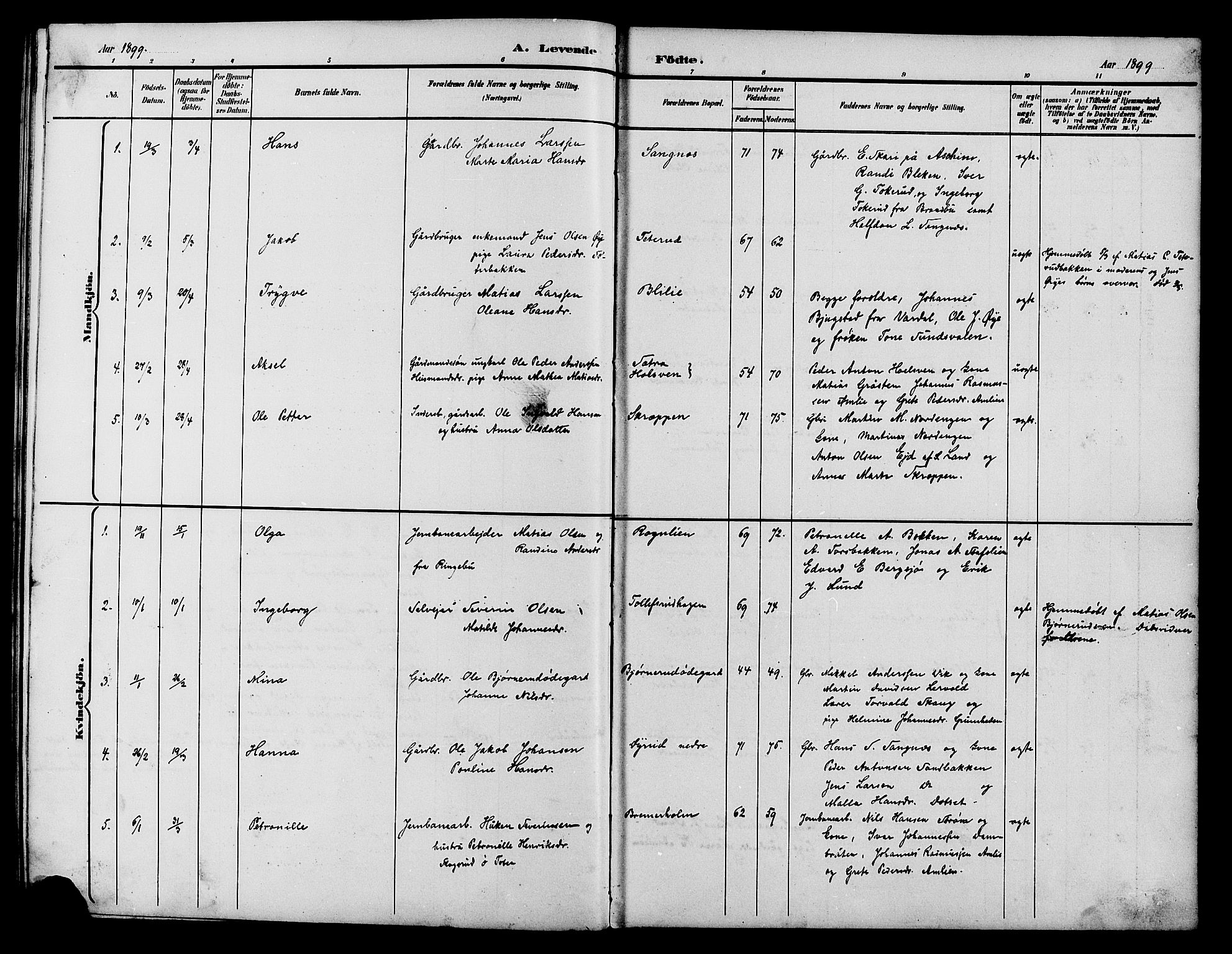 Vestre Toten prestekontor, SAH/PREST-108/H/Ha/Hab/L0015: Parish register (copy) no. 15, 1890-1900