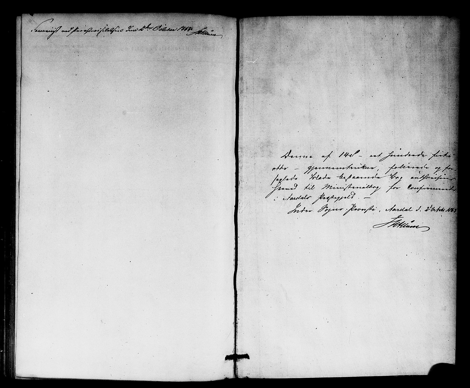 Årdal sokneprestembete, SAB/A-81701: Parish register (official) no. A 1, 1834-1863