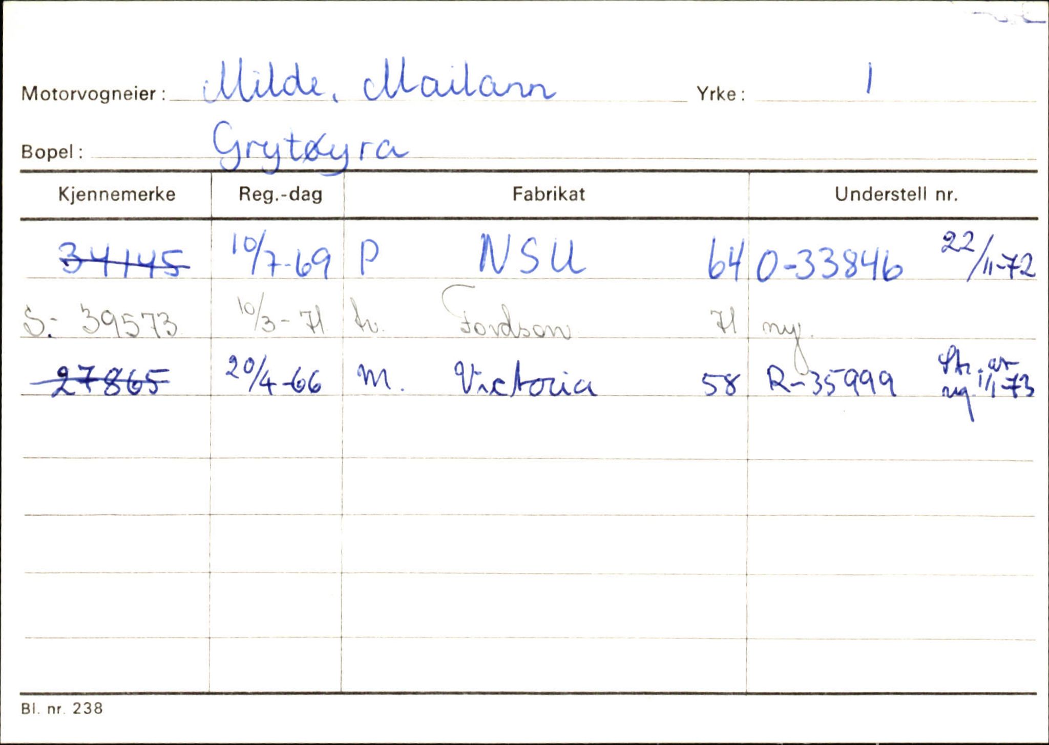 Statens vegvesen, Sogn og Fjordane vegkontor, AV/SAB-A-5301/4/F/L0132: Eigarregister Askvoll A-Å. Balestrand A-Å, 1945-1975, p. 840