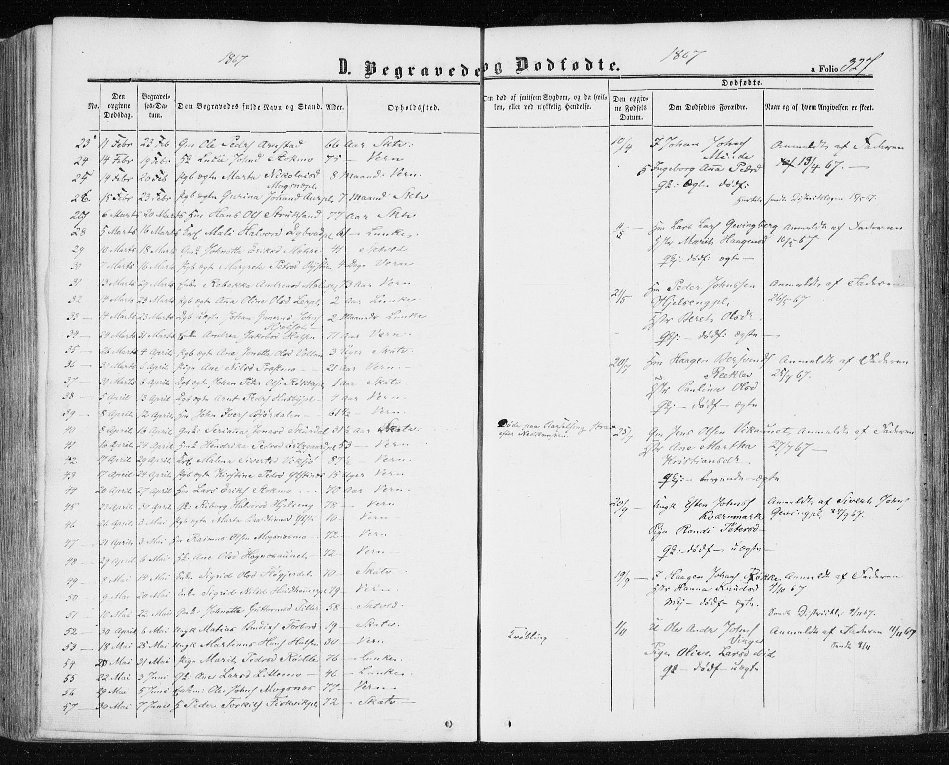 Ministerialprotokoller, klokkerbøker og fødselsregistre - Nord-Trøndelag, SAT/A-1458/709/L0075: Parish register (official) no. 709A15, 1859-1870, p. 327