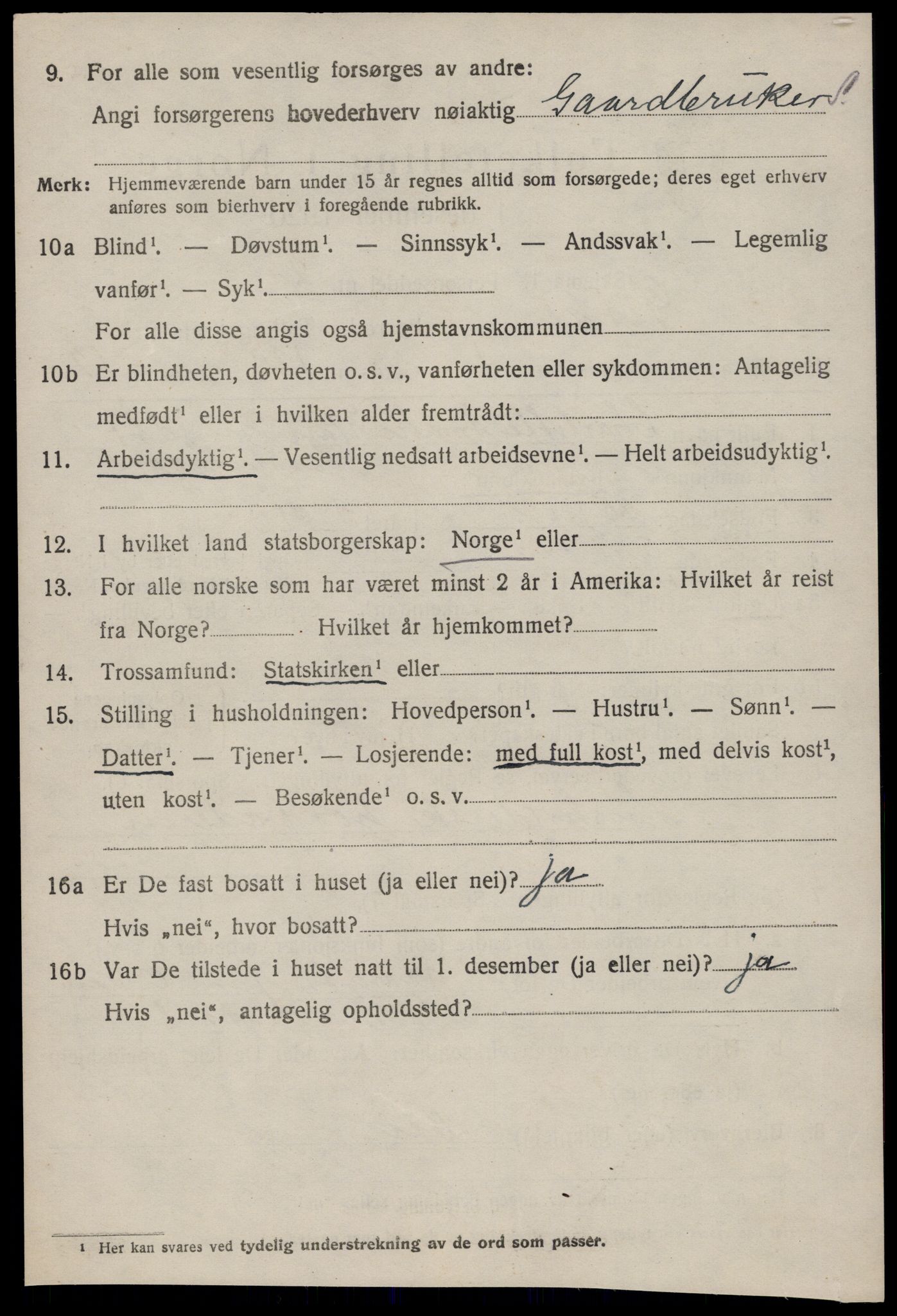 SAT, 1920 census for Giske, 1920, p. 1653