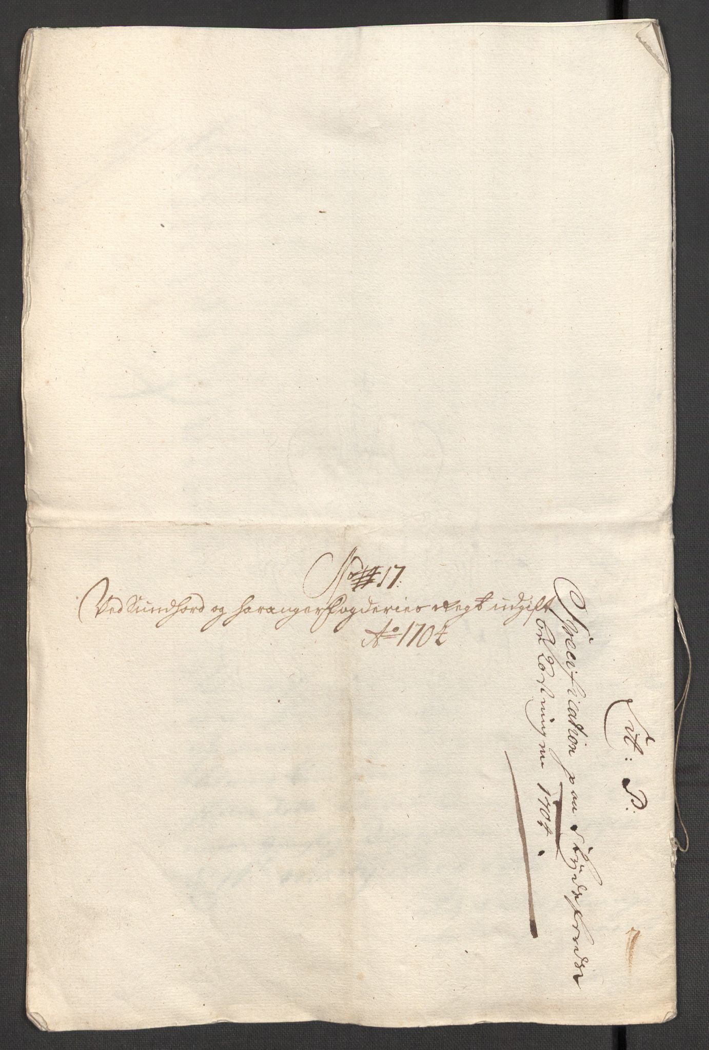 Rentekammeret inntil 1814, Reviderte regnskaper, Fogderegnskap, AV/RA-EA-4092/R48/L2982: Fogderegnskap Sunnhordland og Hardanger, 1704, p. 259