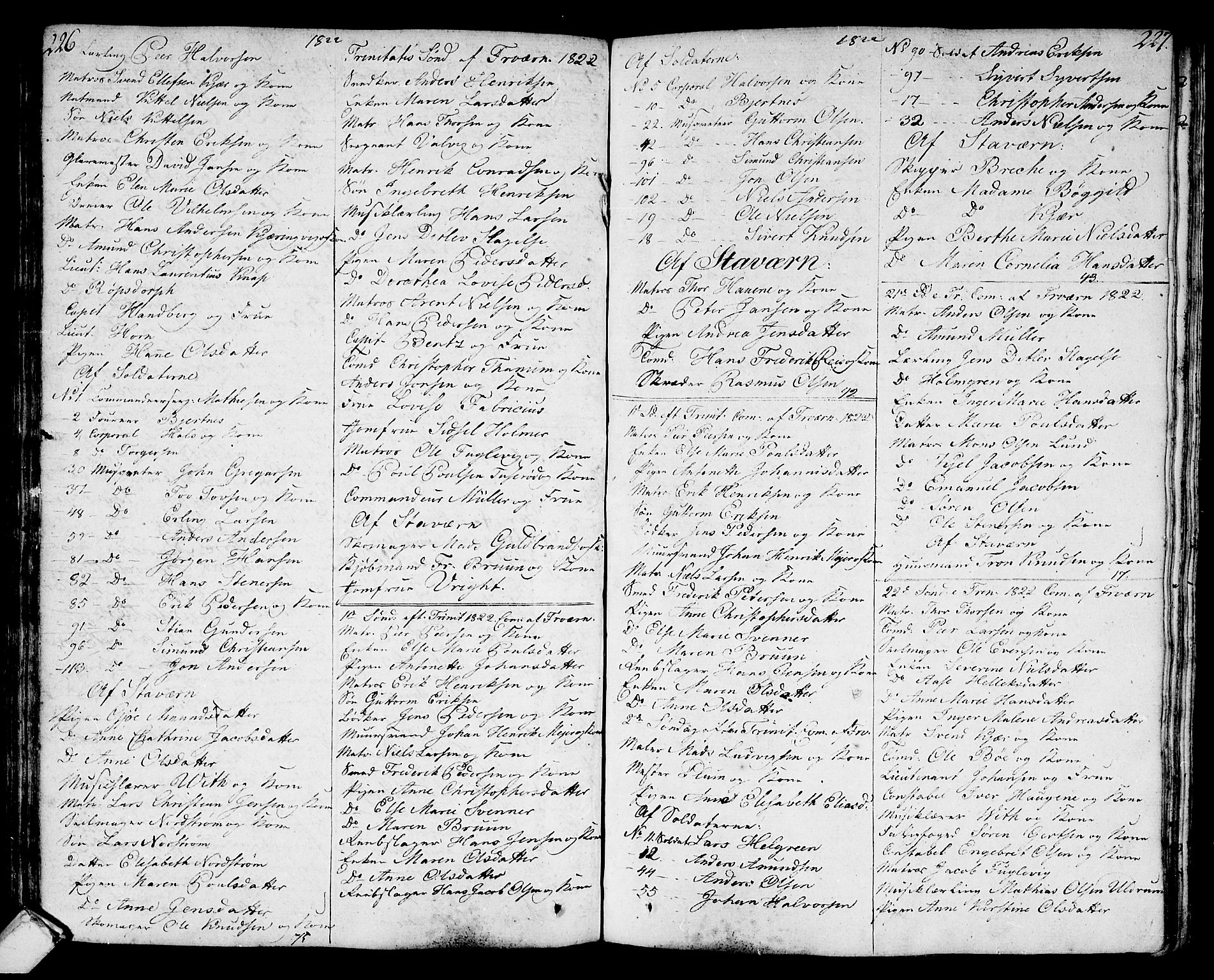 Stavern kirkebøker, AV/SAKO-A-318/F/Fa/L0004: Parish register (official) no. 4, 1809-1816, p. 226-227