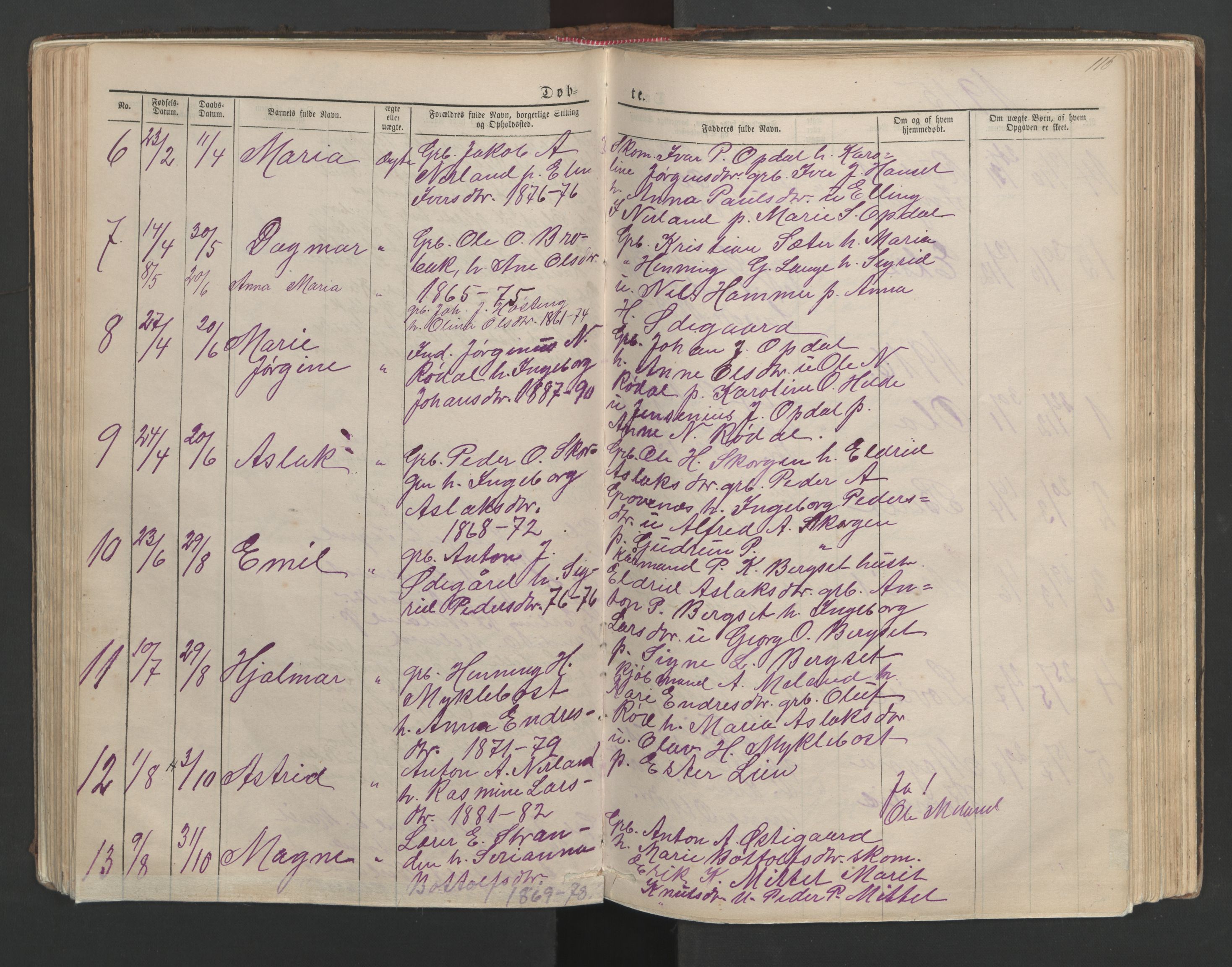 Ministerialprotokoller, klokkerbøker og fødselsregistre - Møre og Romsdal, AV/SAT-A-1454/554/L0645: Parish register (copy) no. 554C02, 1867-1946, p. 116