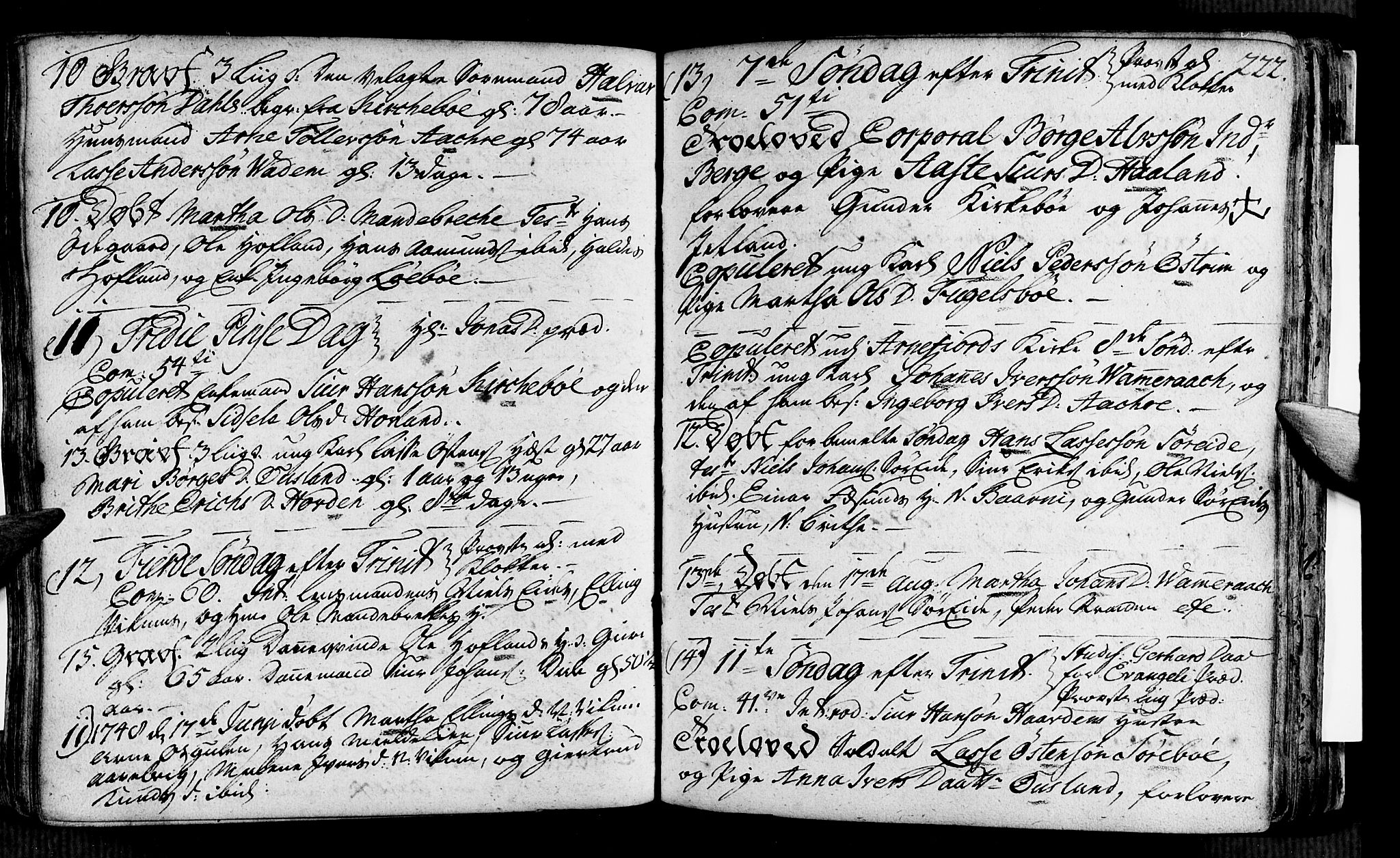 Vik sokneprestembete, AV/SAB-A-81501/H/Haa/Haaa/L0002: Parish register (official) no. A 2 / 3, 1740-1755, p. 222