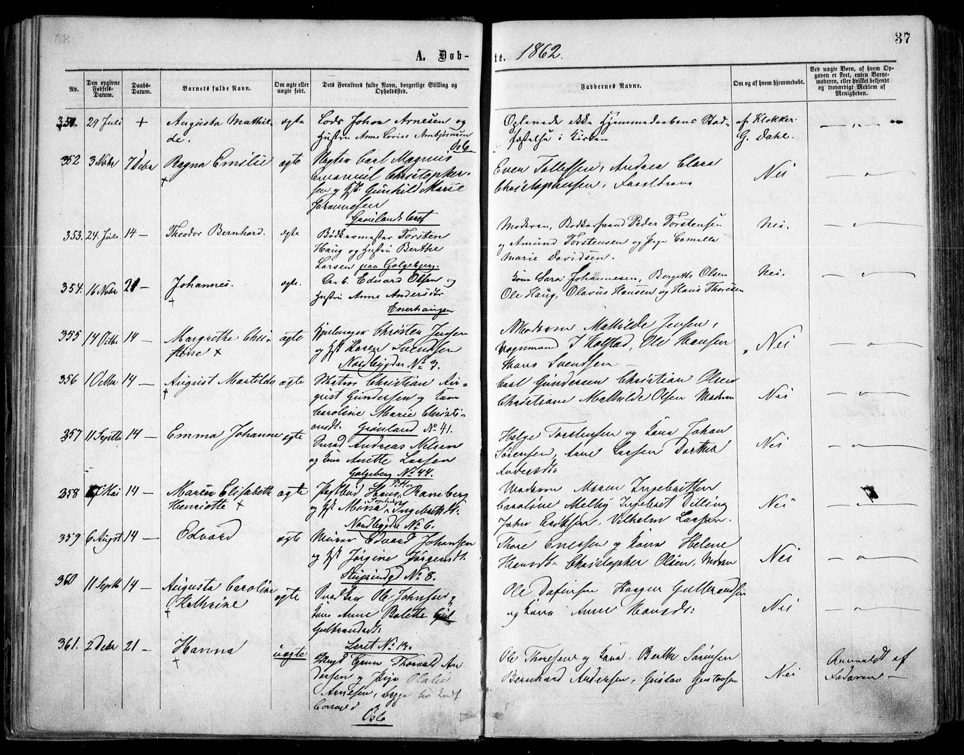 Grønland prestekontor Kirkebøker, SAO/A-10848/F/Fa/L0002: Parish register (official) no. 2, 1862-1868, p. 37