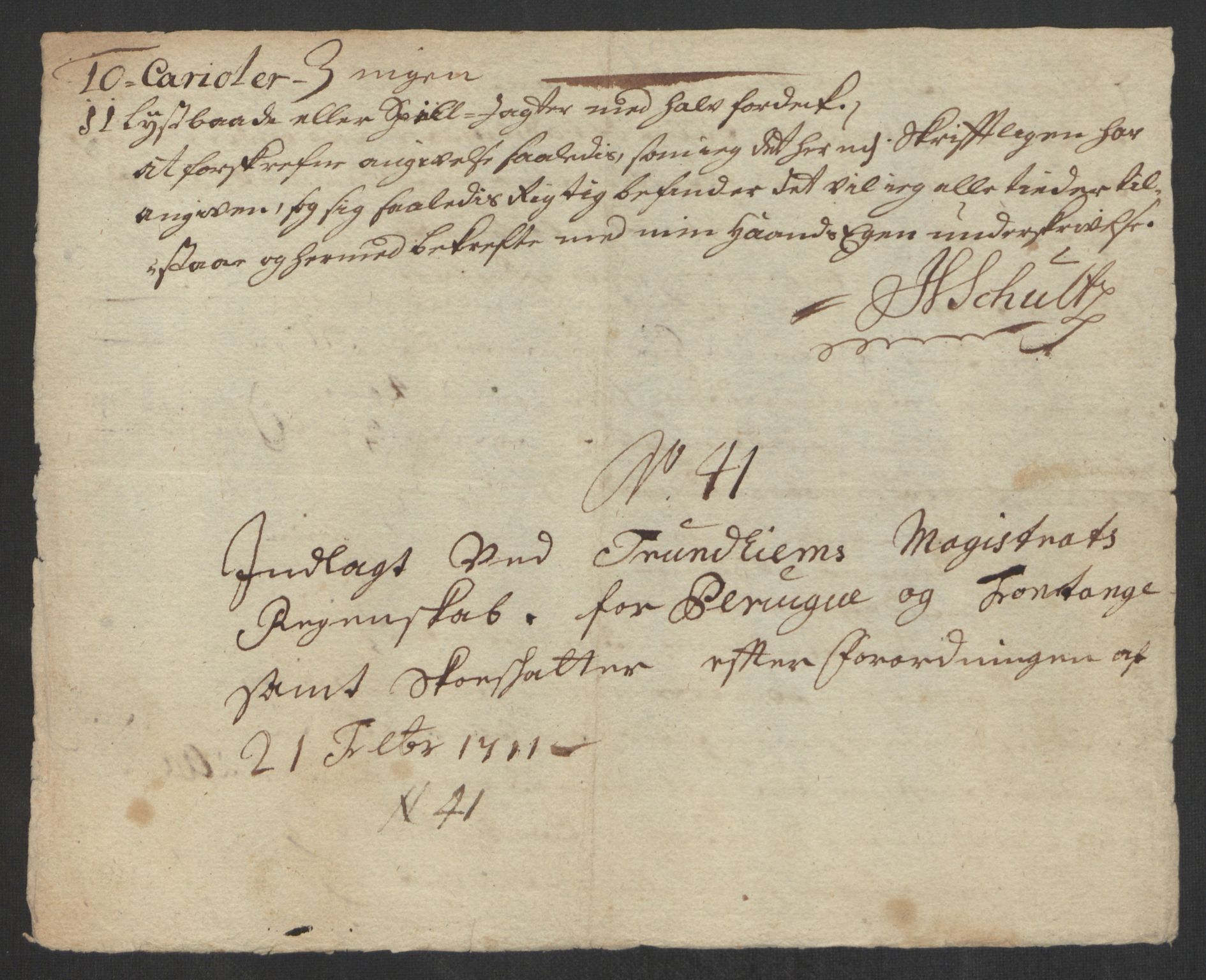 Rentekammeret inntil 1814, Reviderte regnskaper, Byregnskaper, AV/RA-EA-4066/R/Rs/L0507: [S3] Kontribusjonsregnskap, 1699-1711, p. 568