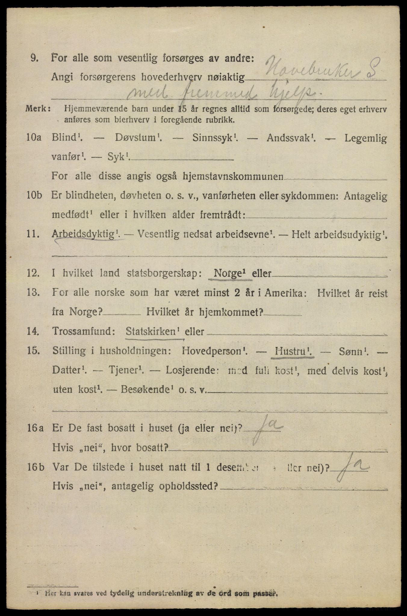 SAO, 1920 census for Asker, 1920, p. 16401