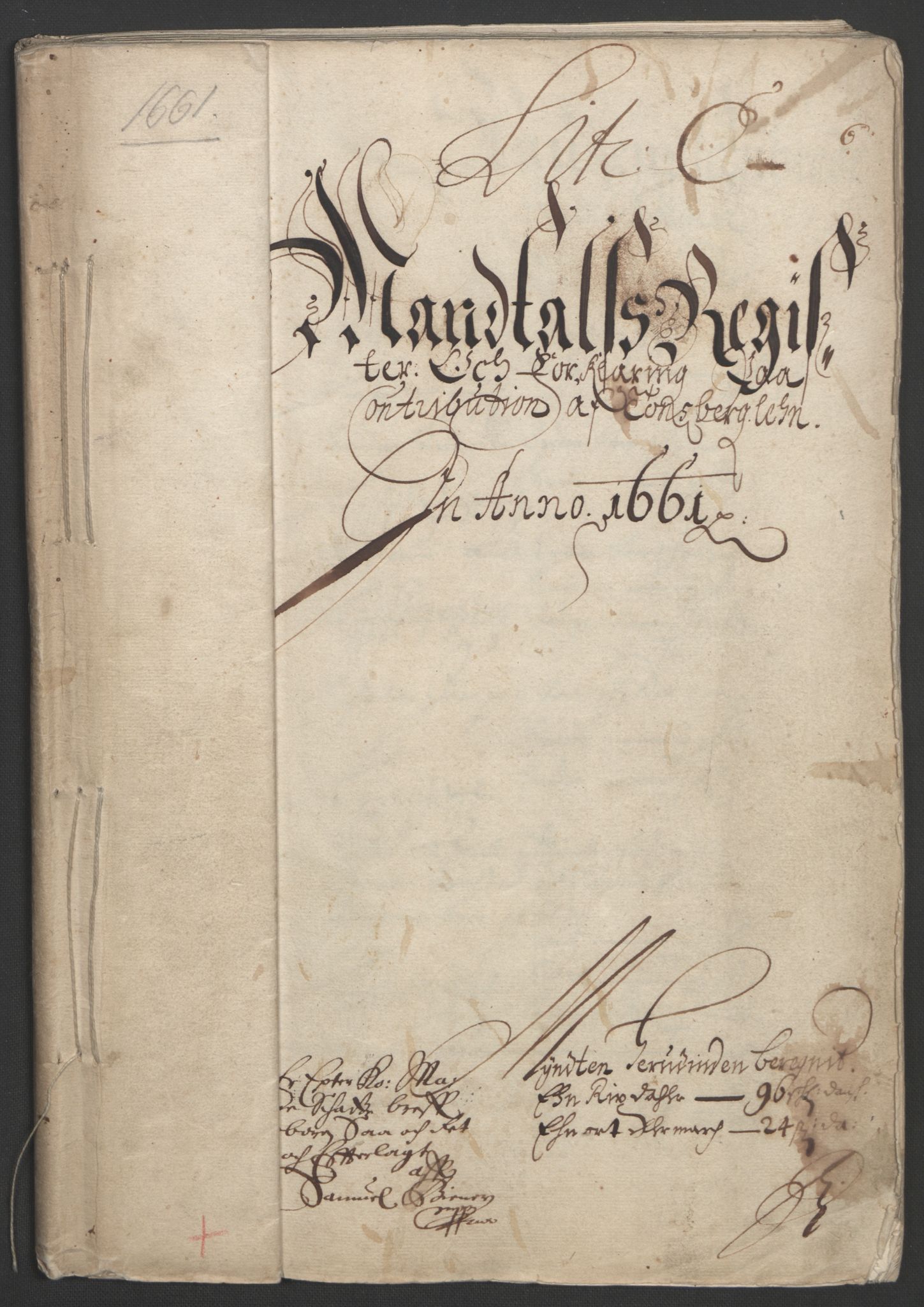 Rentekammeret inntil 1814, Reviderte regnskaper, Fogderegnskap, RA/EA-4092/R32/L1838: Fogderegnskap Jarlsberg grevskap, 1661-1663, p. 38