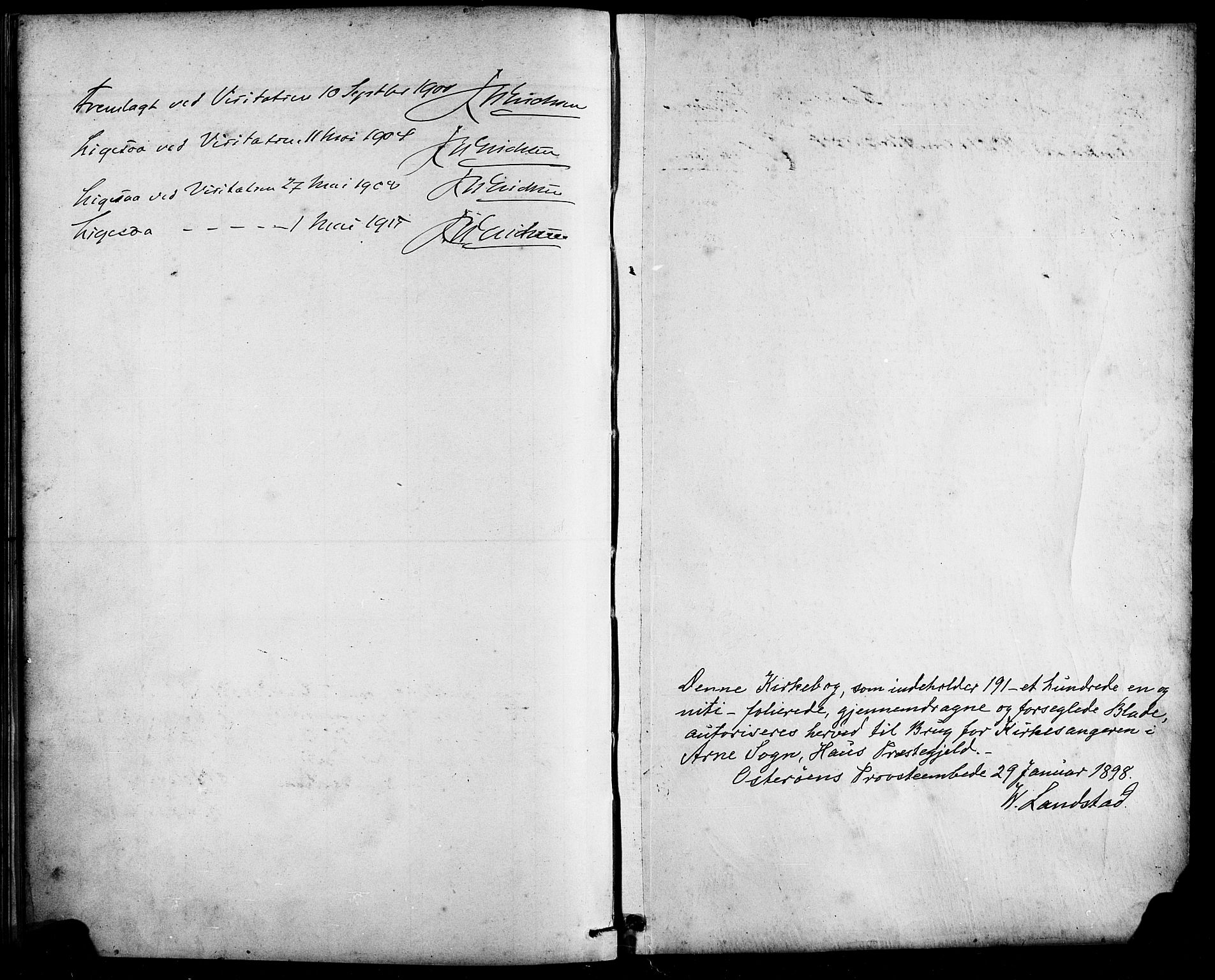 Arna Sokneprestembete, SAB/A-74001/H/Ha/Hab: Parish register (copy) no. A 4, 1898-1910