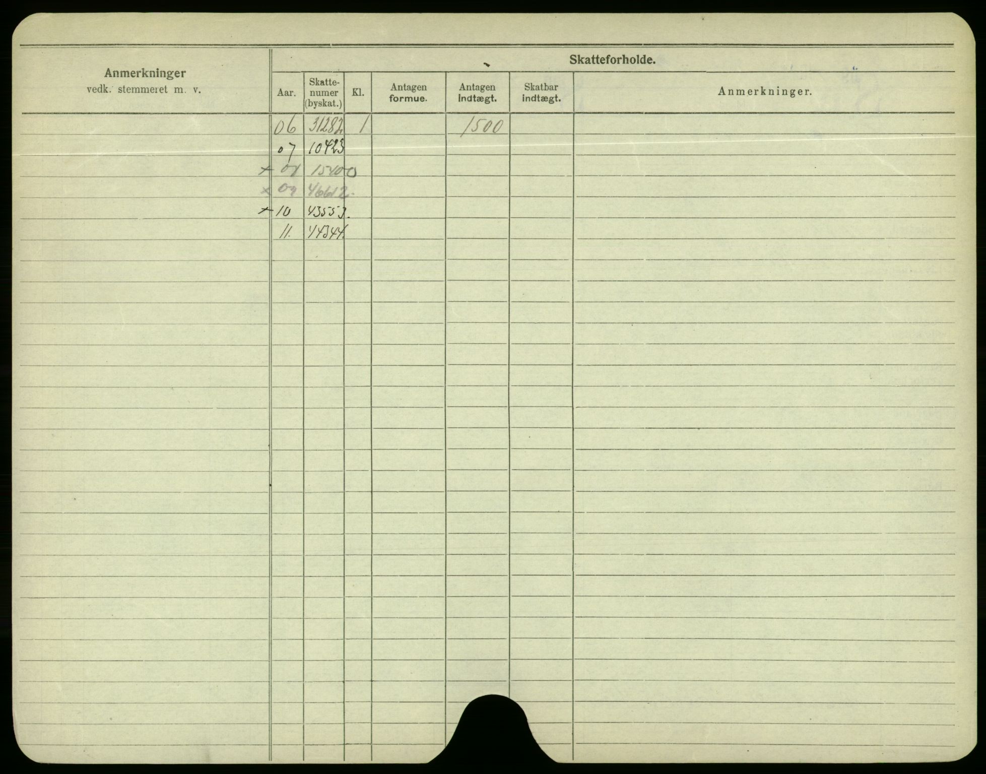 Oslo folkeregister, Registerkort, AV/SAO-A-11715/F/Fa/Fac/L0003: Menn, 1906-1914, p. 452b