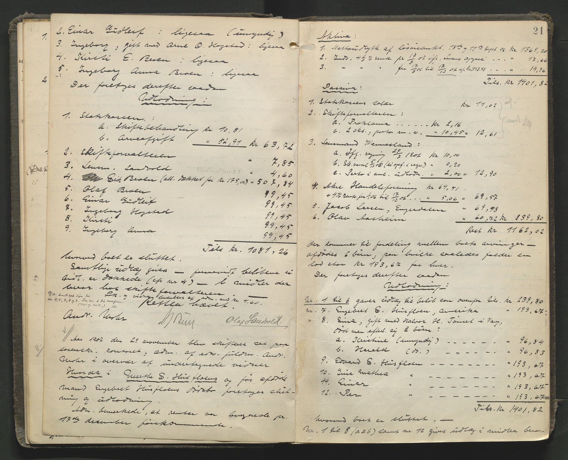 Nord-Østerdal tingrett, AV/SAH-TING-020/J/Jd/L0006: Skifteutlodningsprotokoll, 1907-1920, p. 21