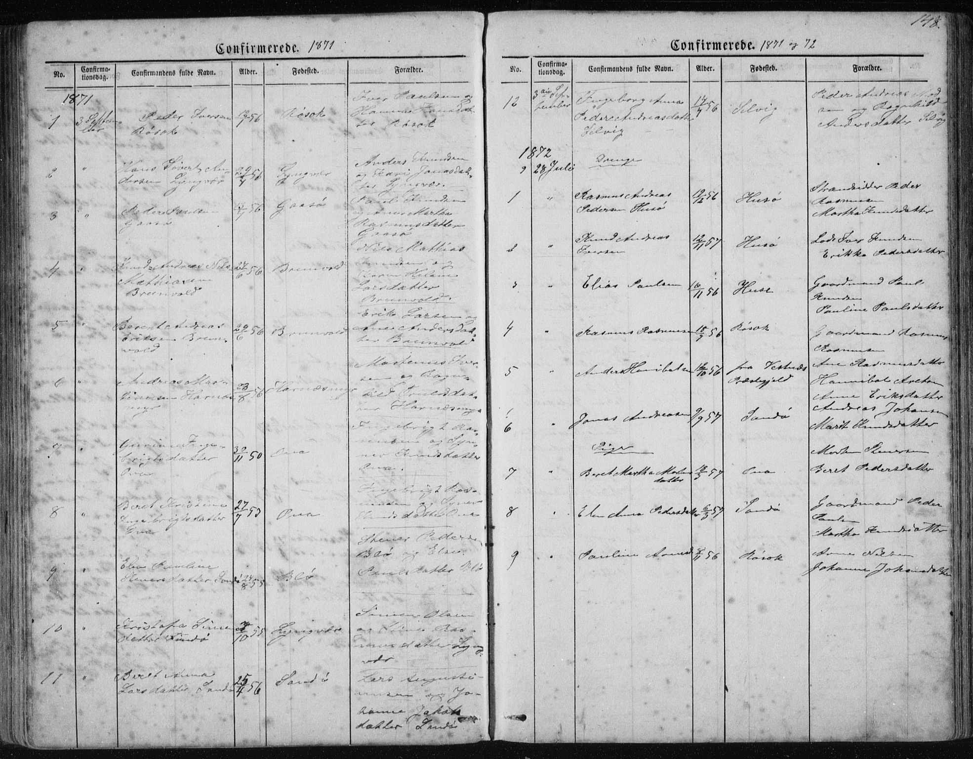 Ministerialprotokoller, klokkerbøker og fødselsregistre - Møre og Romsdal, AV/SAT-A-1454/561/L0732: Parish register (copy) no. 561C02, 1867-1900, p. 148