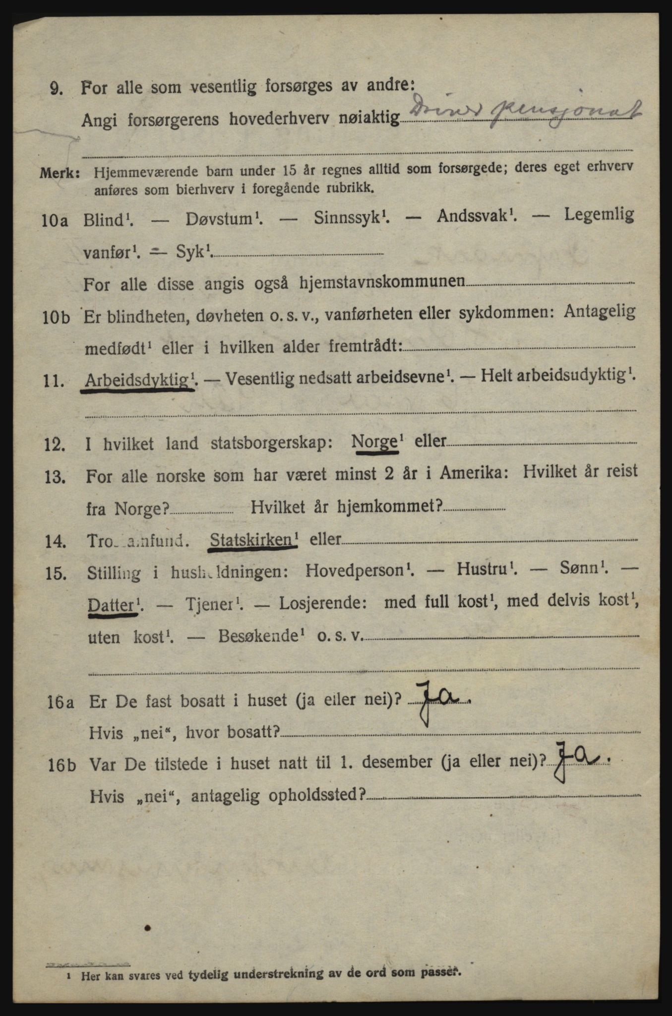 SAO, 1920 census for Øymark, 1920, p. 2494