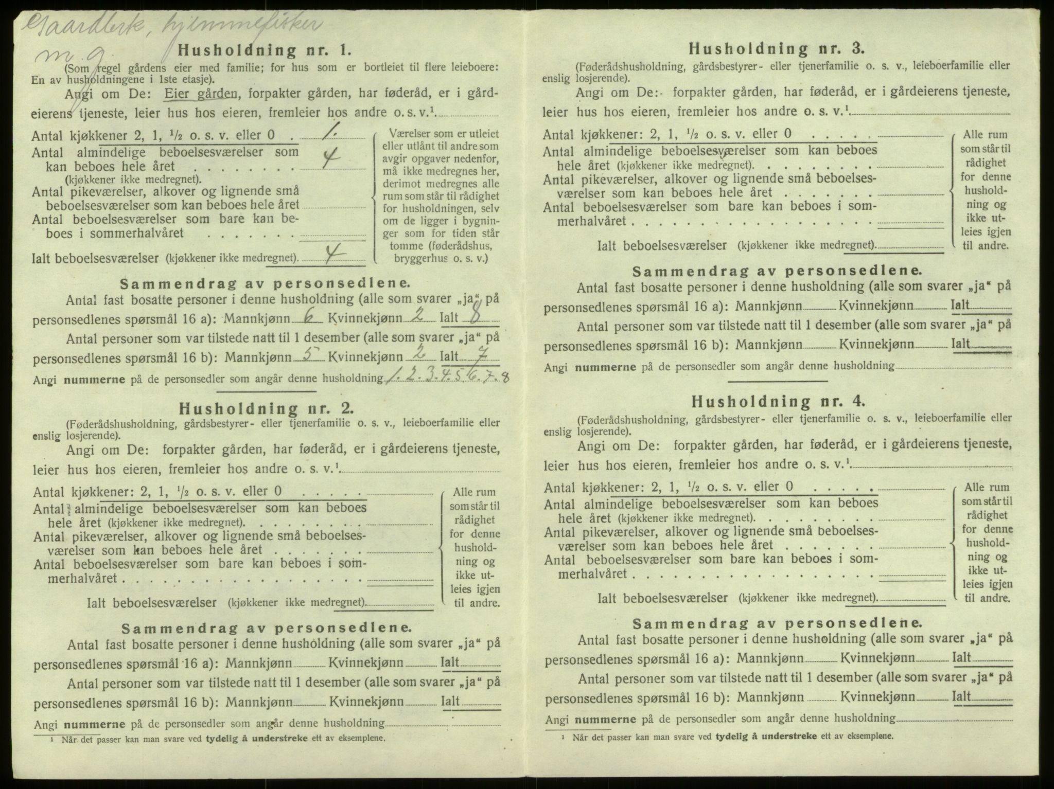 SAB, 1920 census for Selje, 1920, p. 548