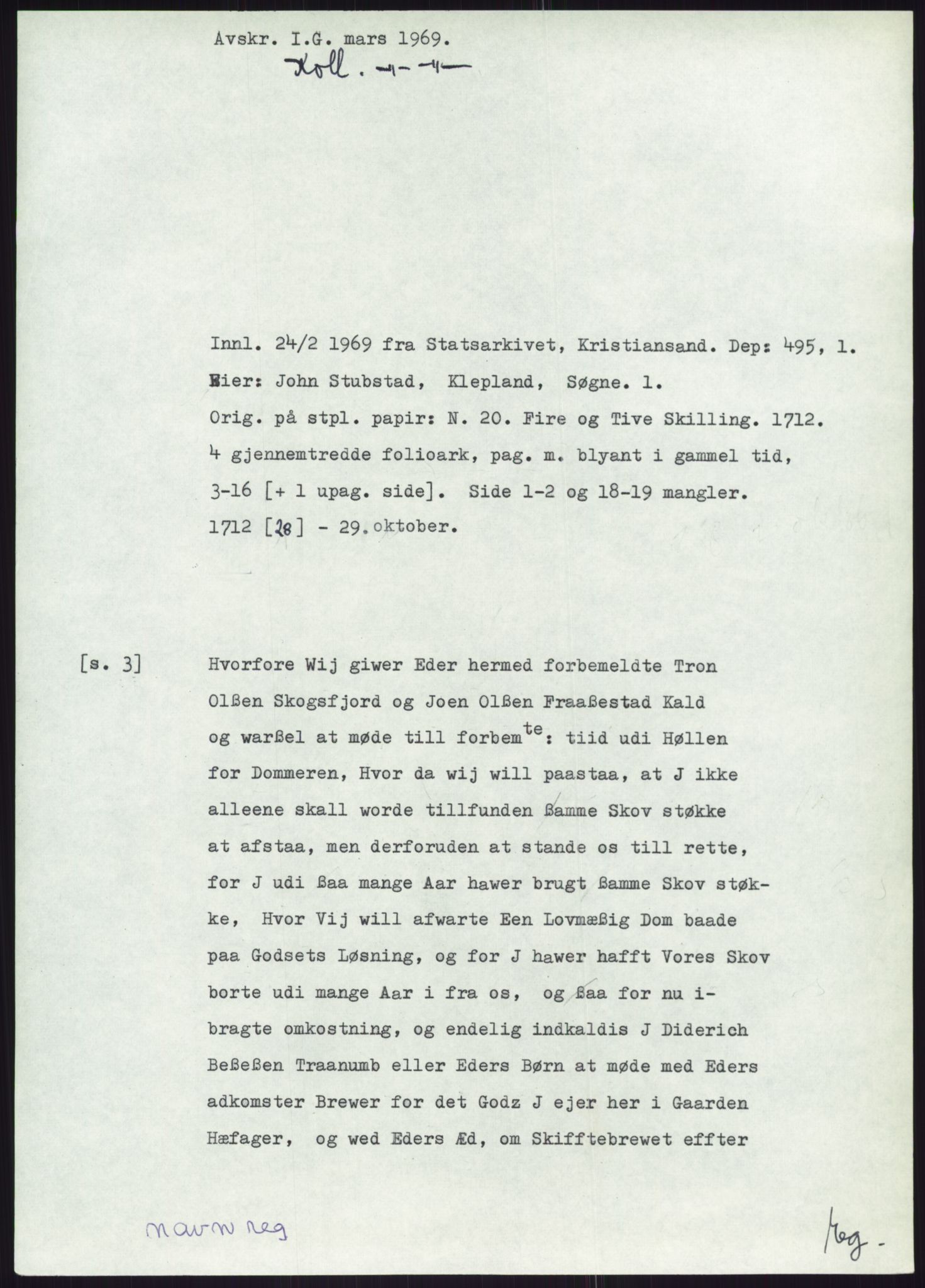 Samlinger til kildeutgivelse, Diplomavskriftsamlingen, AV/RA-EA-4053/H/Ha, p. 3248