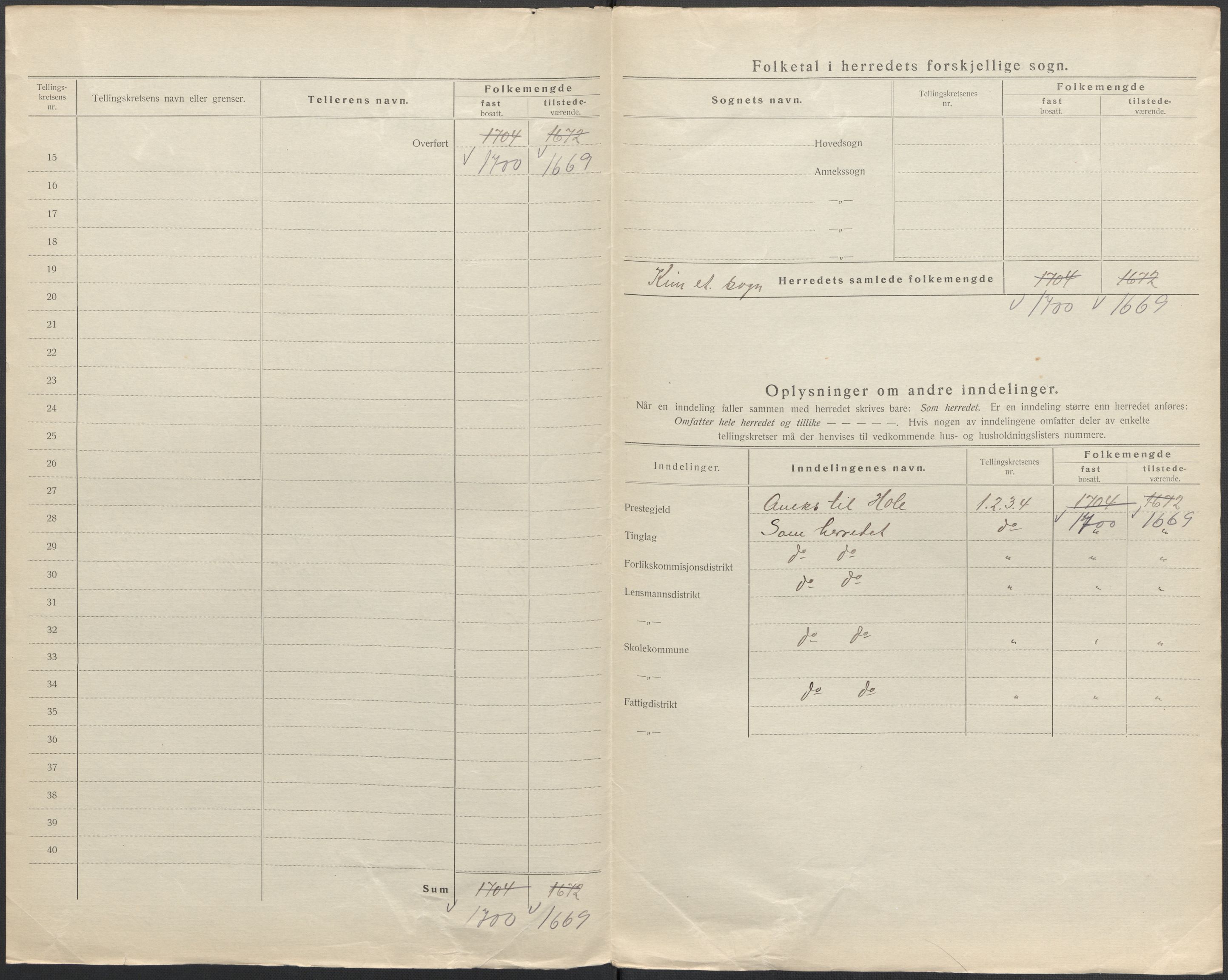 SAKO, 1920 census for Tyristrand, 1920, p. 6