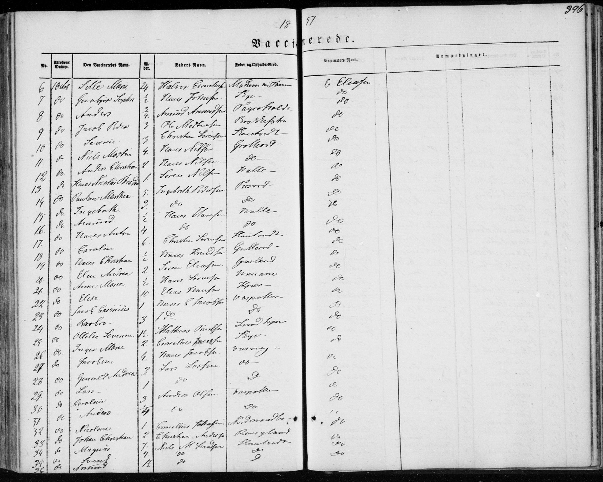 Brunlanes kirkebøker, AV/SAKO-A-342/F/Fa/L0004: Parish register (official) no. I 4, 1846-1862, p. 396