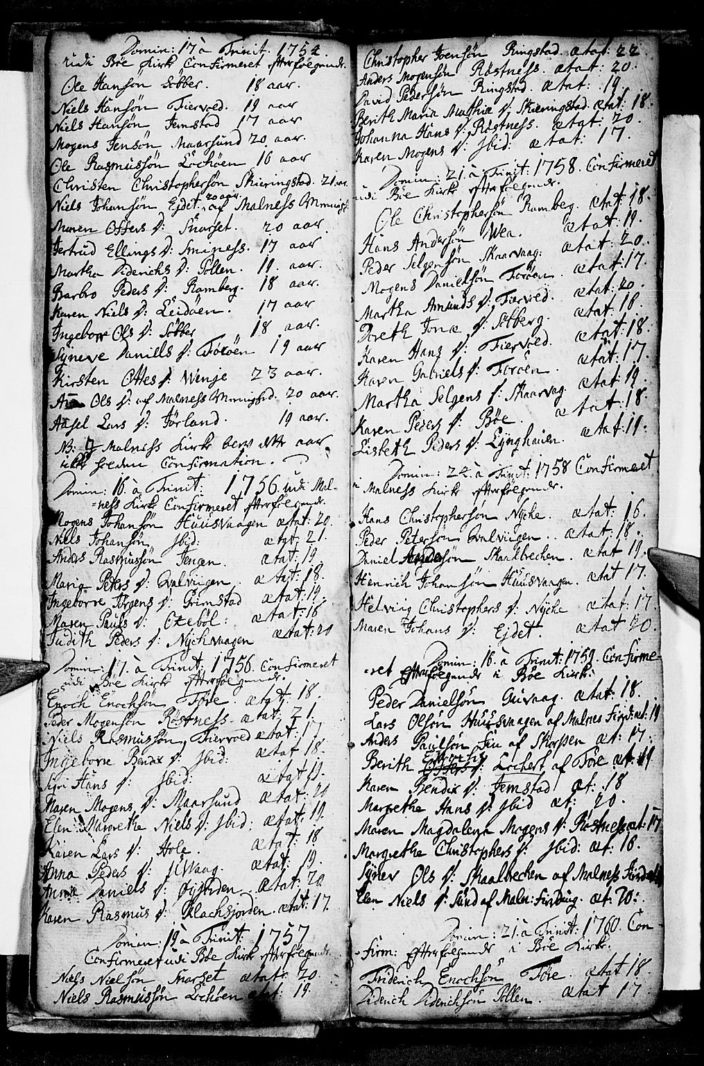 Ministerialprotokoller, klokkerbøker og fødselsregistre - Nordland, SAT/A-1459/891/L1296: Parish register (official) no. 891A01, 1741-1784