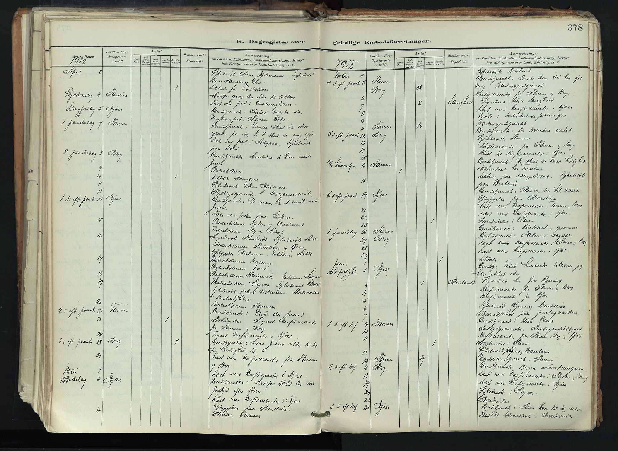 Brunlanes kirkebøker, SAKO/A-342/F/Fc/L0003: Parish register (official) no. III 3, 1900-1922, p. 378