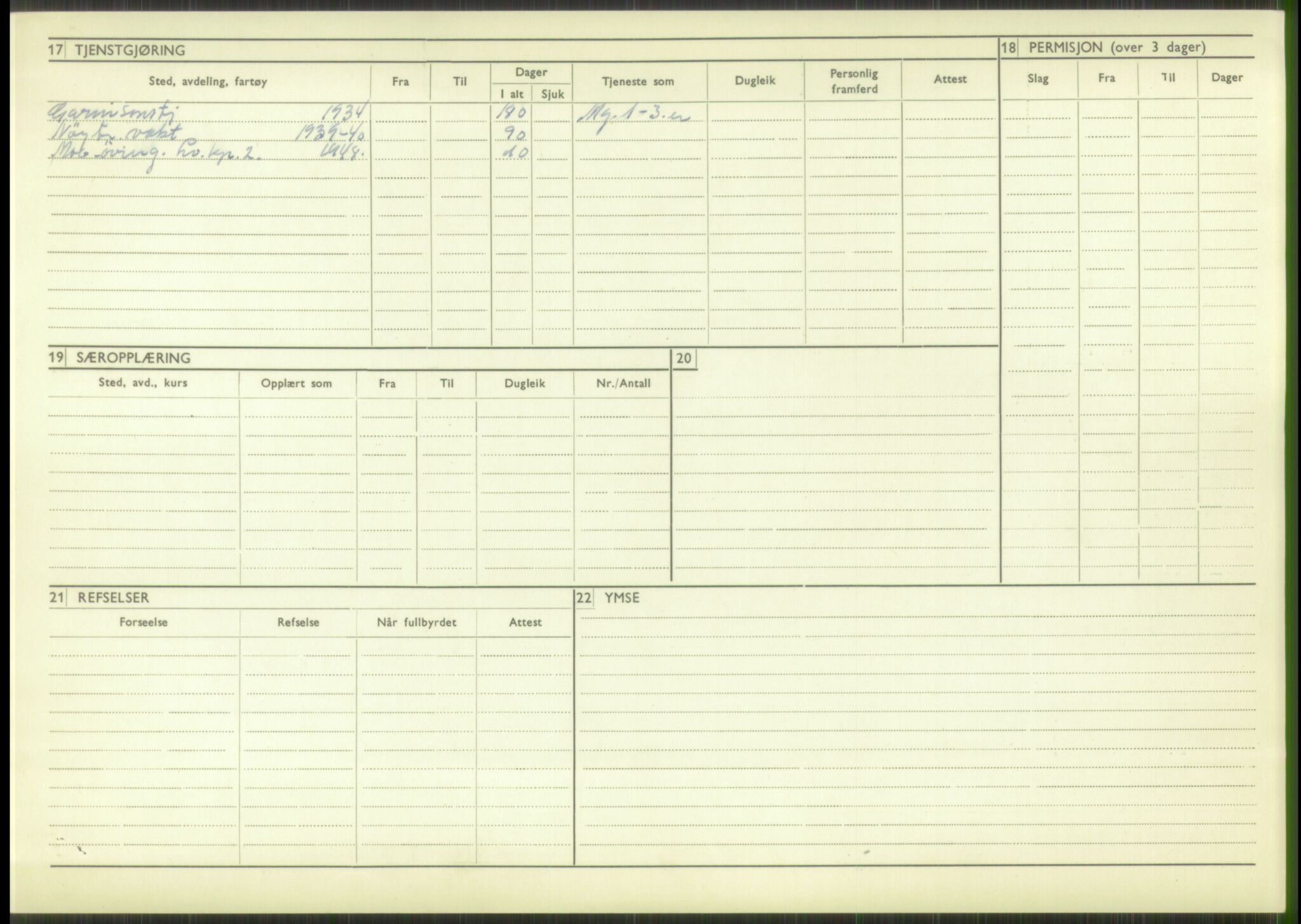 Forsvaret, Troms infanteriregiment nr. 16, AV/RA-RAFA-3146/P/Pa/L0016: Rulleblad for regimentets menige mannskaper, årsklasse 1932, 1932, p. 90