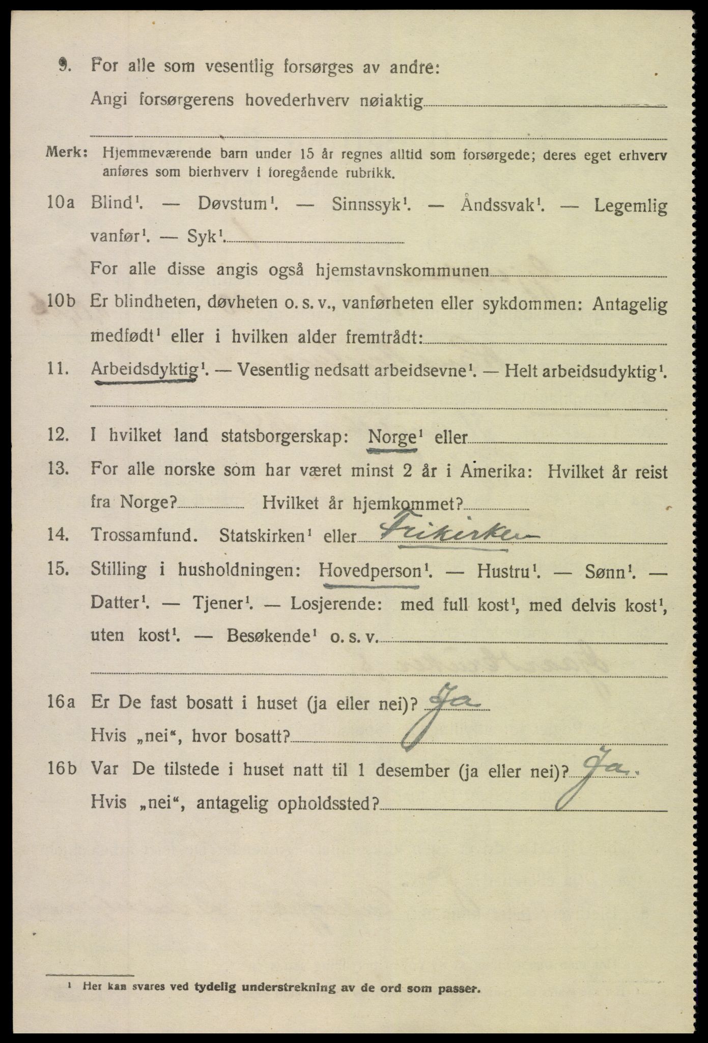 SAK, 1920 census for Gjerstad, 1920, p. 4628